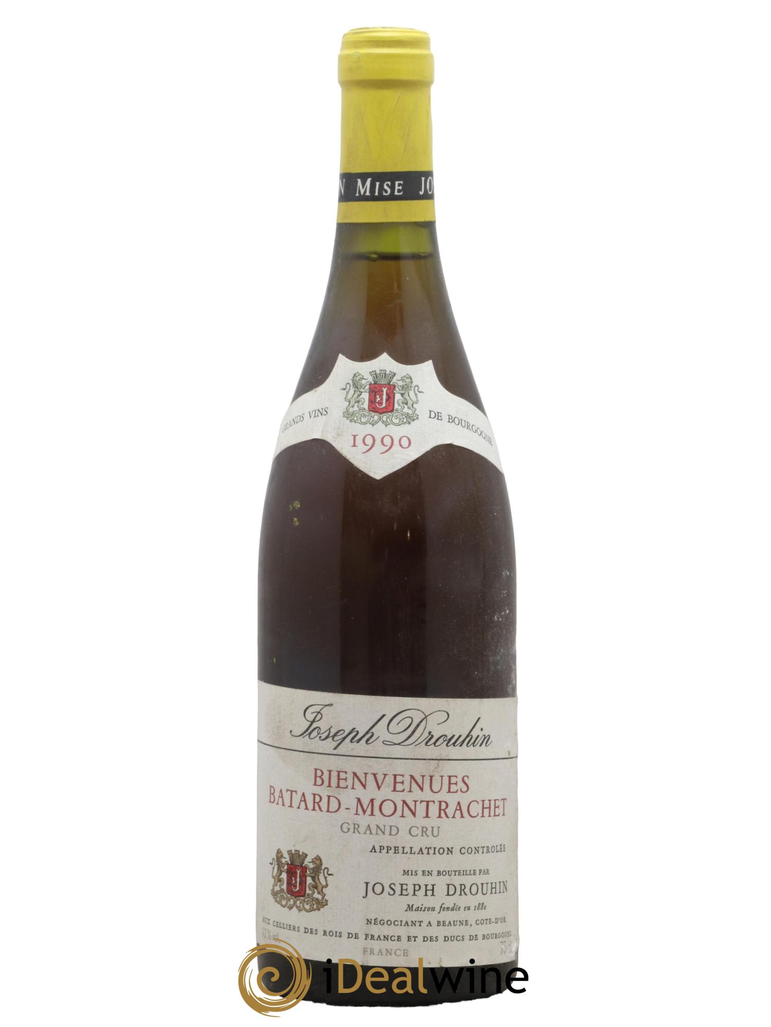 Bienvenues-Bâtard-Montrachet Grand Cru Joseph Drouhin 1990 - Lot de 1 bouteille - 0