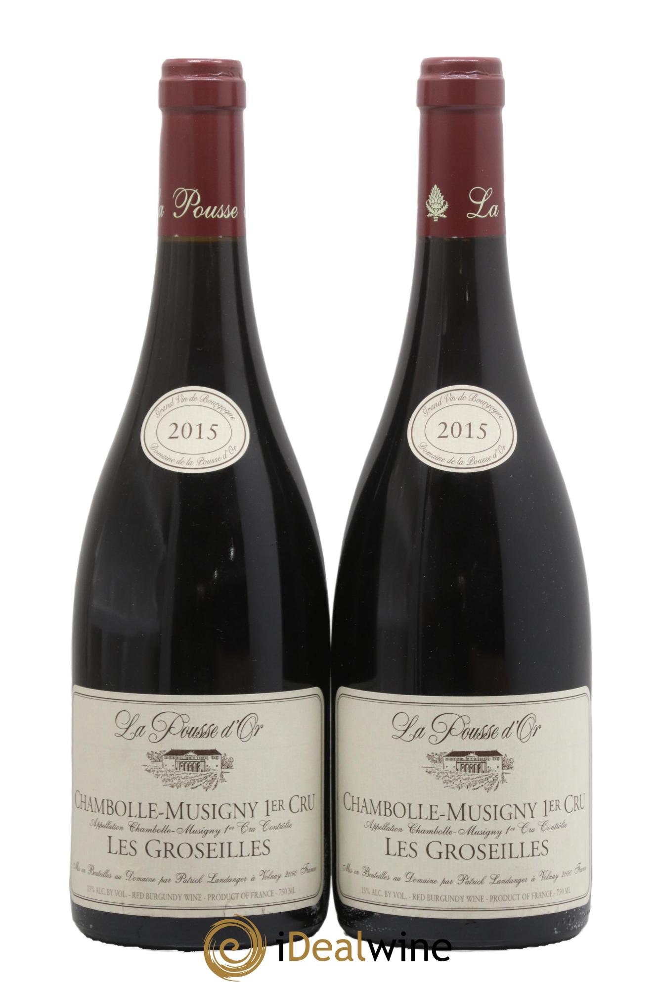 Chambolle-Musigny 1er Cru Les Groseilles La Pousse d'Or (Domaine de) 2015 - Lotto di 2 bottiglie - 0