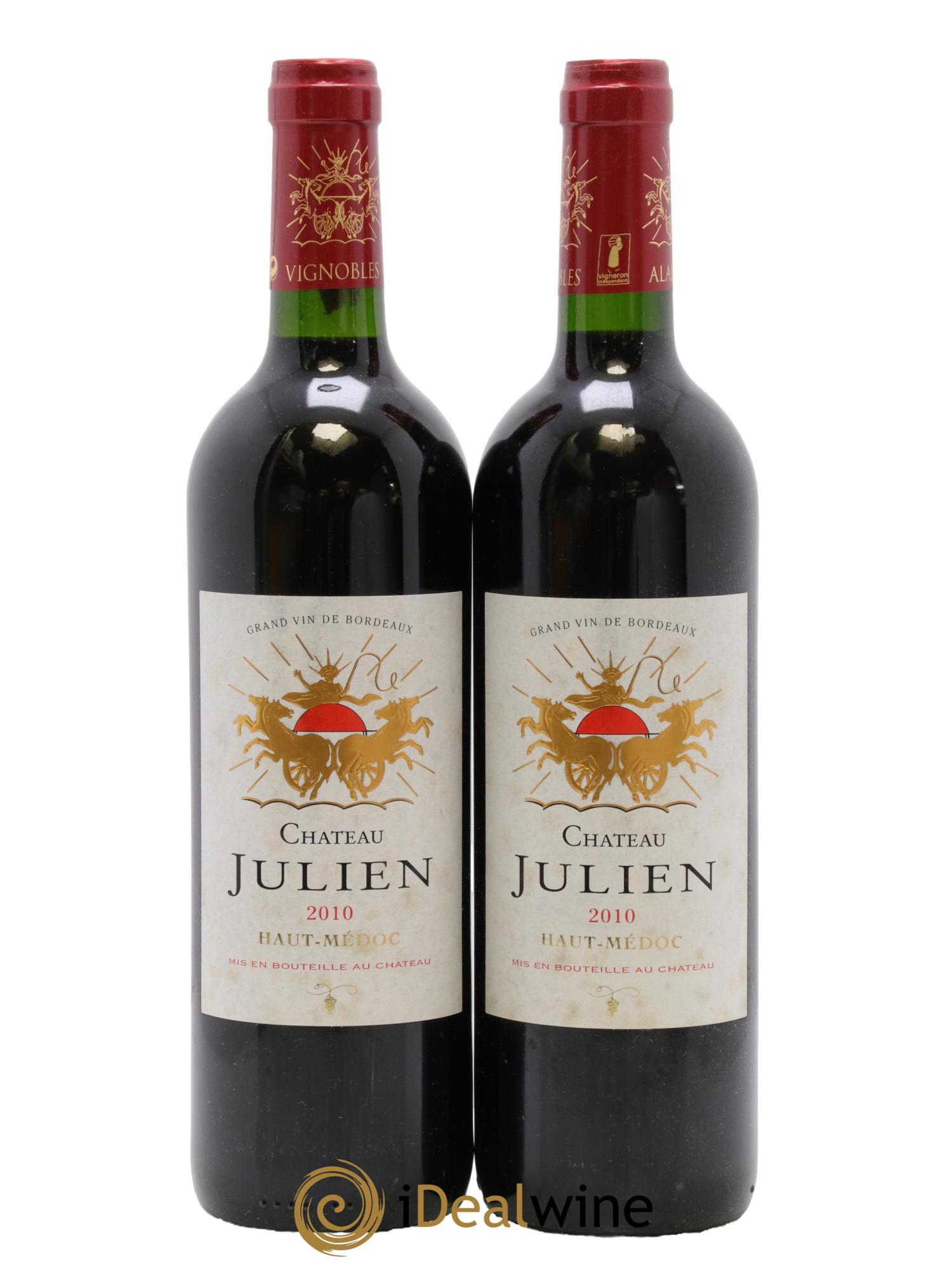 Haut Médoc Château Julien 2010 - Lot of 2 bottles - 0