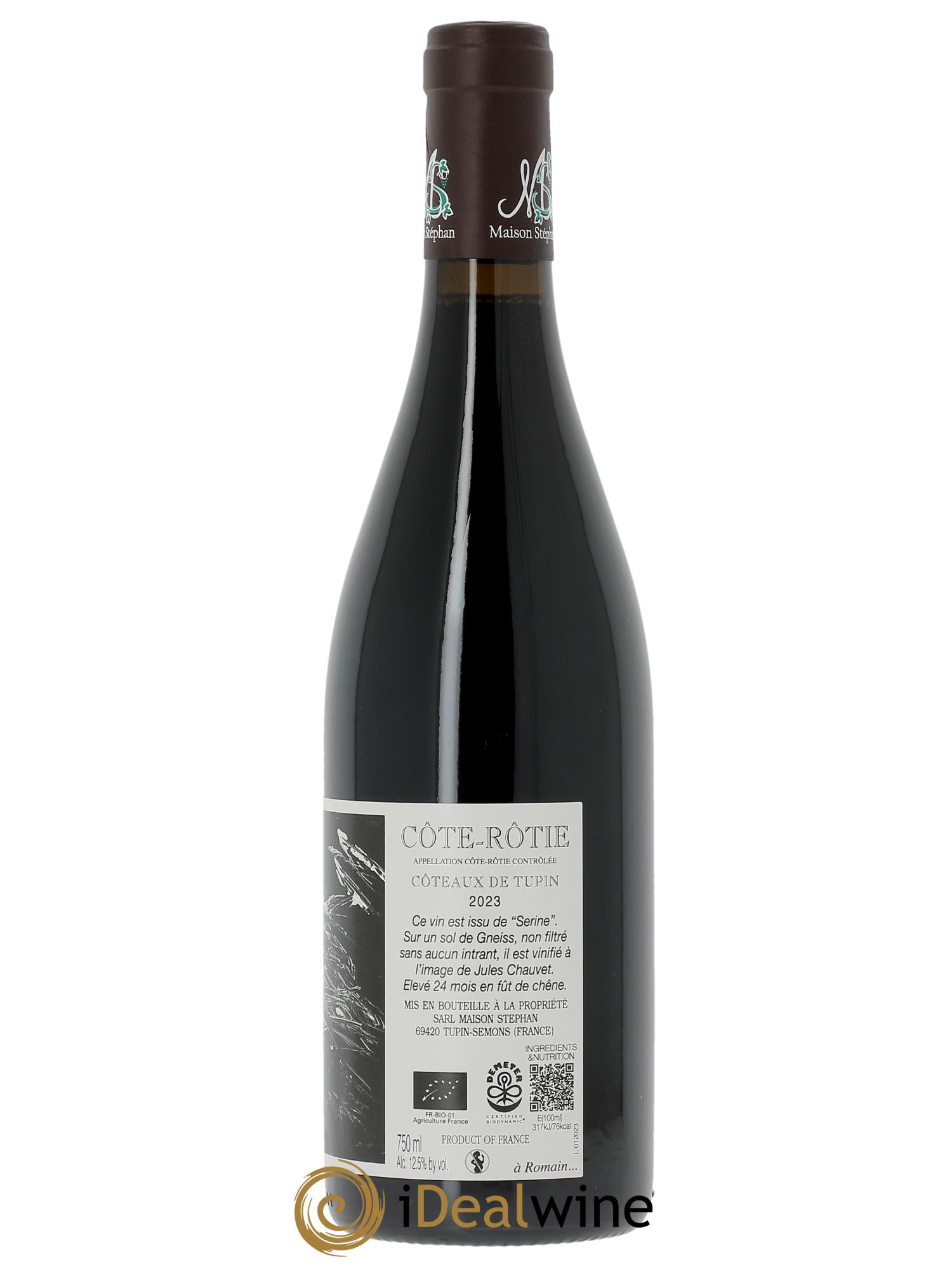 Côte-Rôtie Coteaux de Tupin Jean-Michel Stephan  2023 - Lot de 1 bouteille - 1