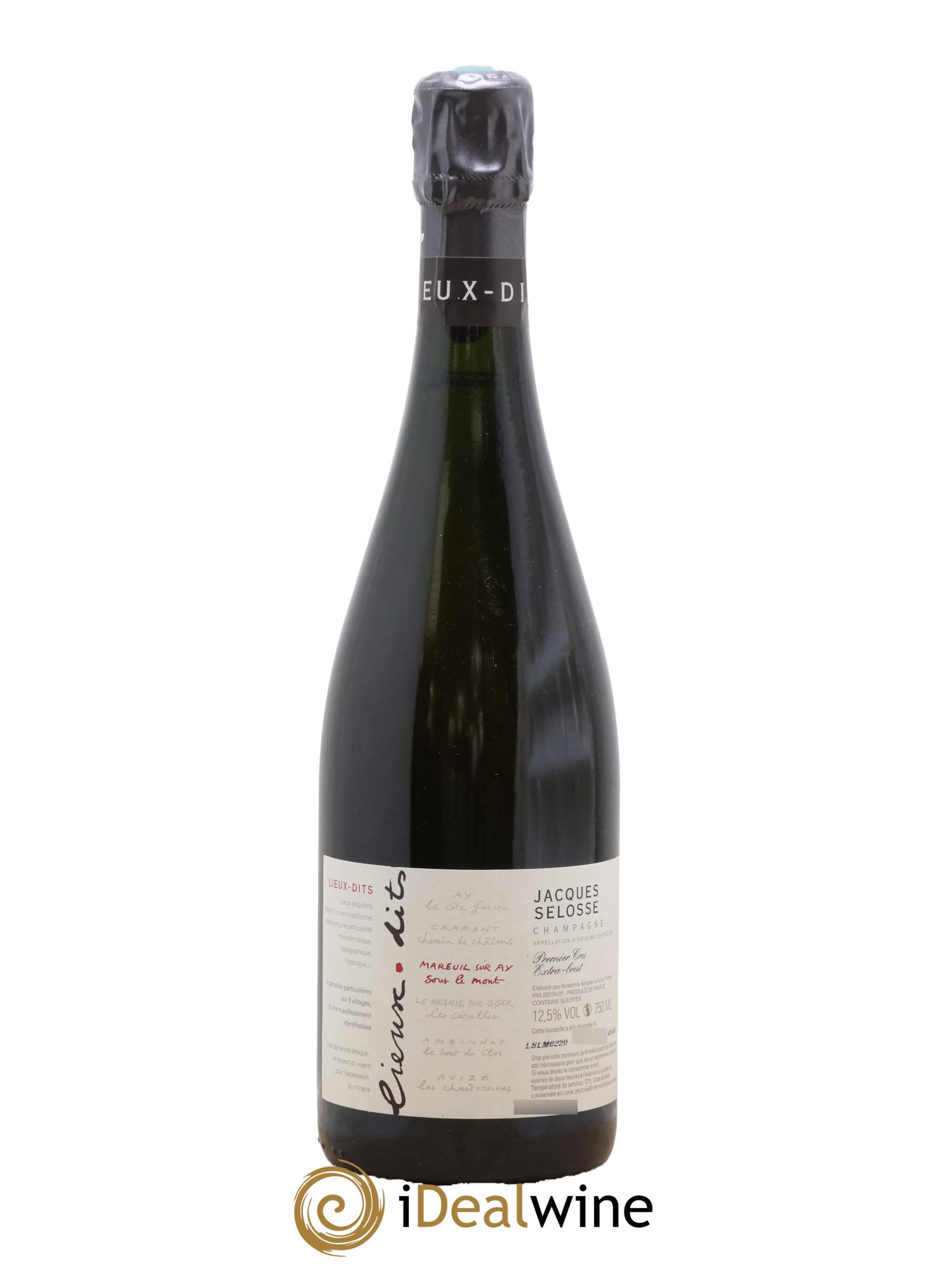 Mareuil sur Ay Sous le Mont Extra-Brut Jacques Selosse - Lotto di 1 bottiglia - 0