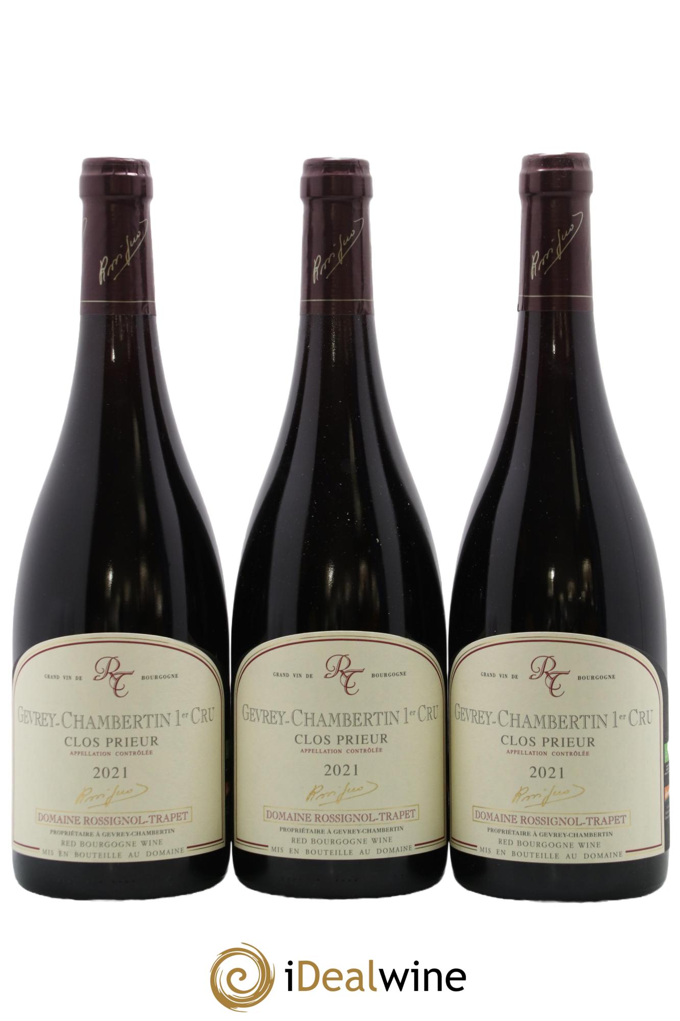 Gevrey-Chambertin 1er Cru Clos Prieur Rossignol-Trapet (Domaine) 2021 - Lot de 3 bouteilles - 0