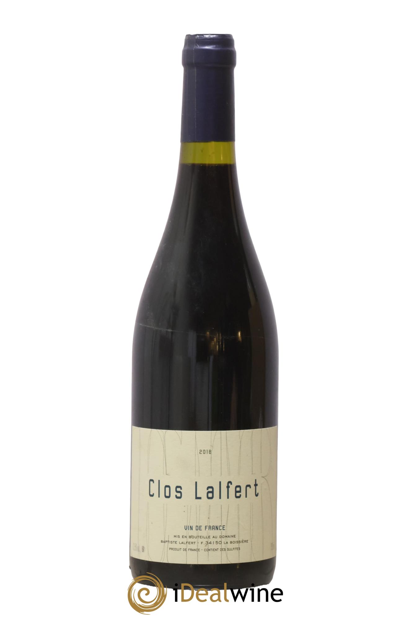 Vin de France Clos Lalfert - Baptiste Lalfert 2018 - Lot de 1 bouteille - 0