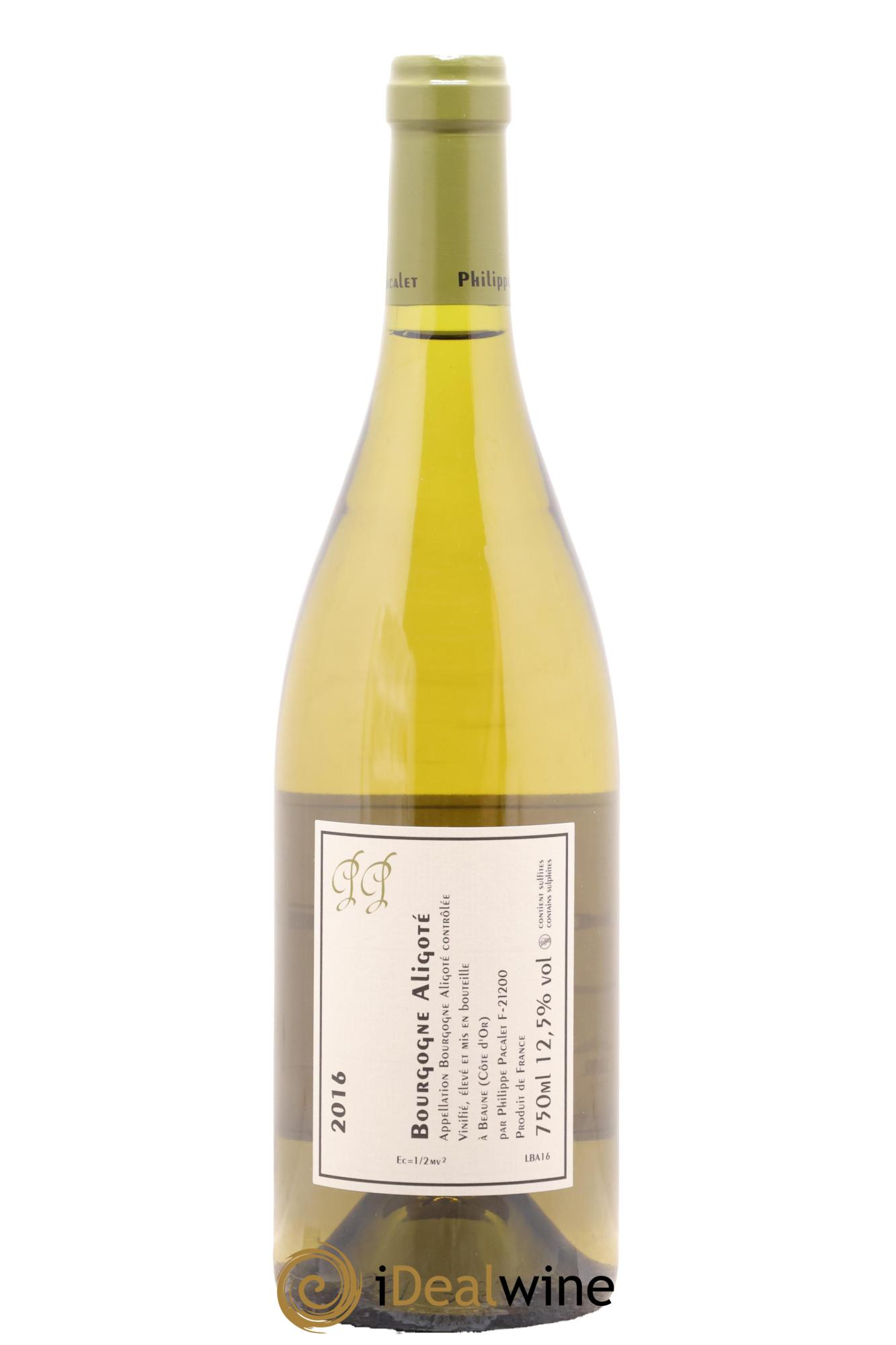 Bourgogne Aligoté Philippe Pacalet 2016 - Lot de 1 bouteille - 1