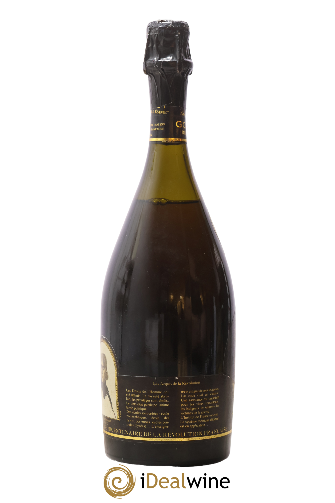 Brut cuvée du Bicentenaire De la Révolution Gosset 1982 - Lot de 1 bouteille - 1