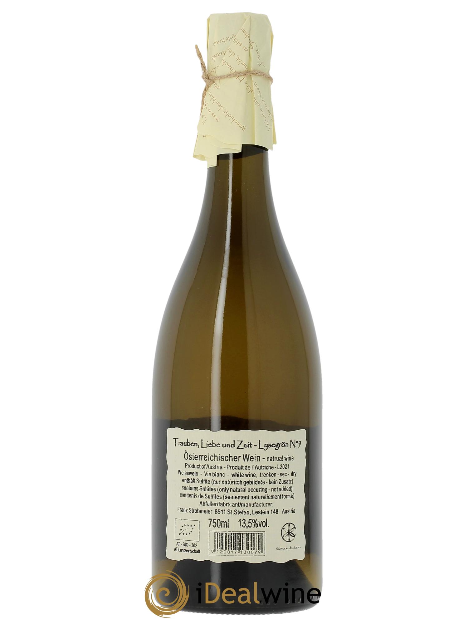Weinland Österreich Autriche Franz Strohmeier Lysegrön Nr.9  2021 - Lotto di 1 bottiglia - 1