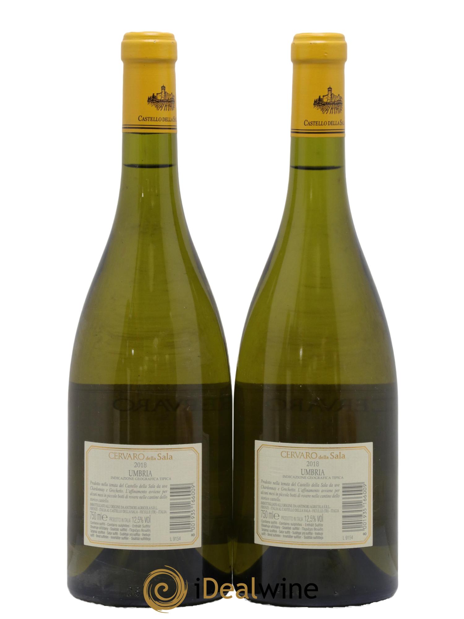 Umbria IGT Cervaro della Sala Castello della Sala - Marchesi Antinori 2018 - Lot of 2 bottles - 1