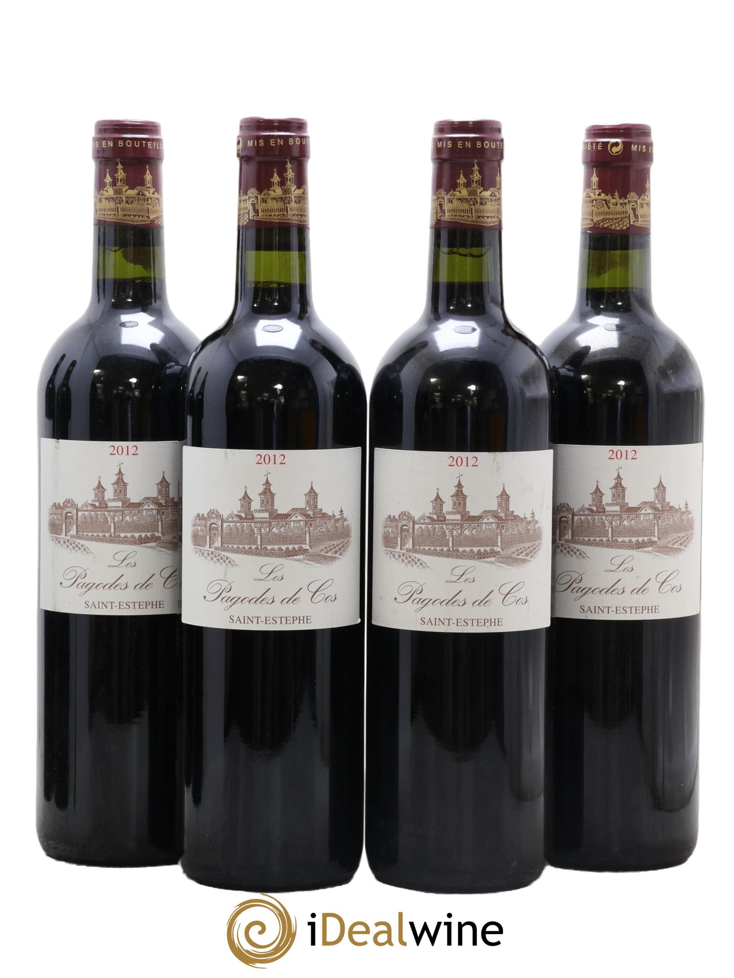 Les Pagodes de Cos Second Vin 2012 - Lot de 4 bouteilles - 0