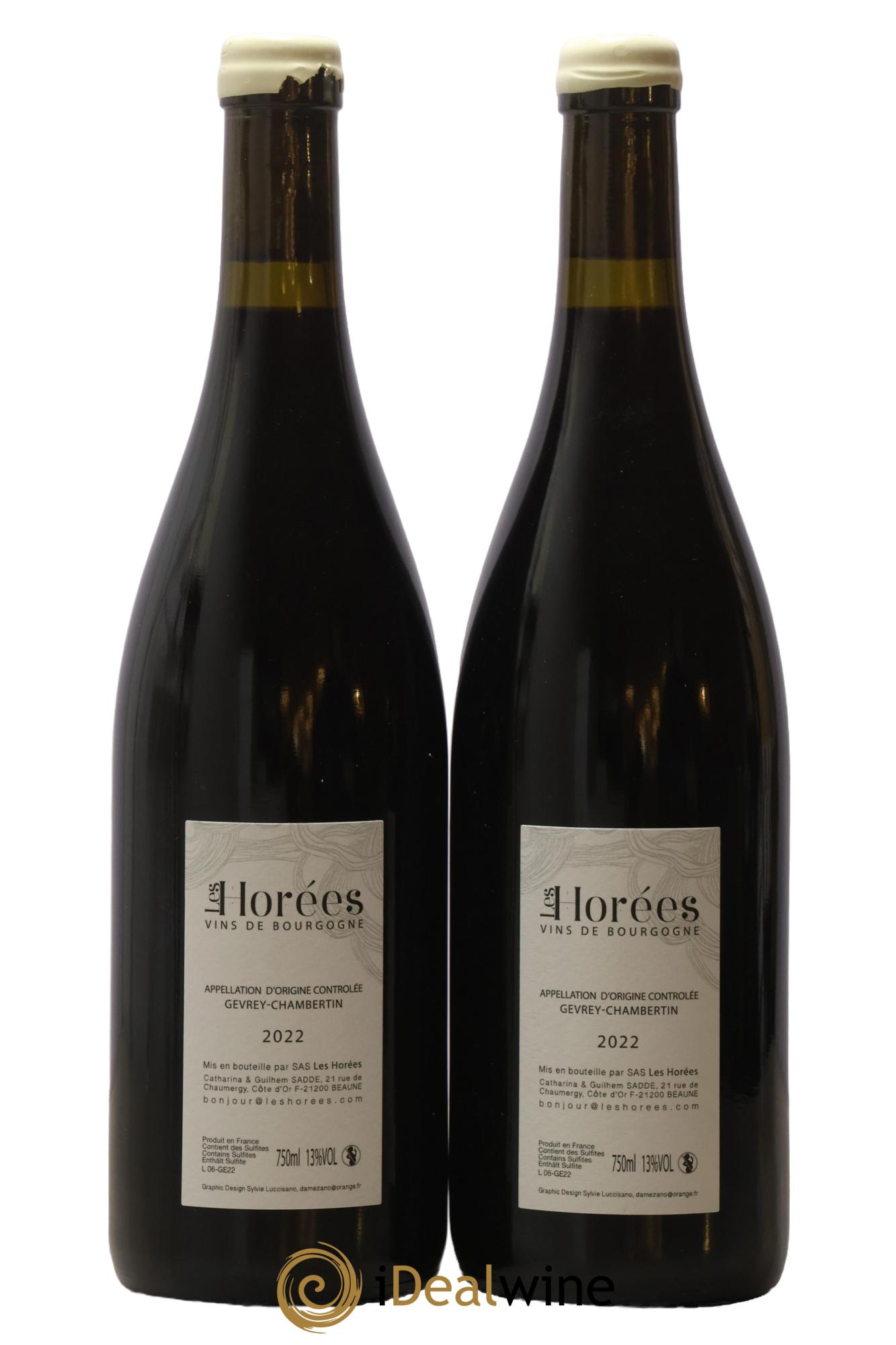 Gevrey-Chambertin En Reniard Les Horées 2022 - Lot of 2 bottles - 1