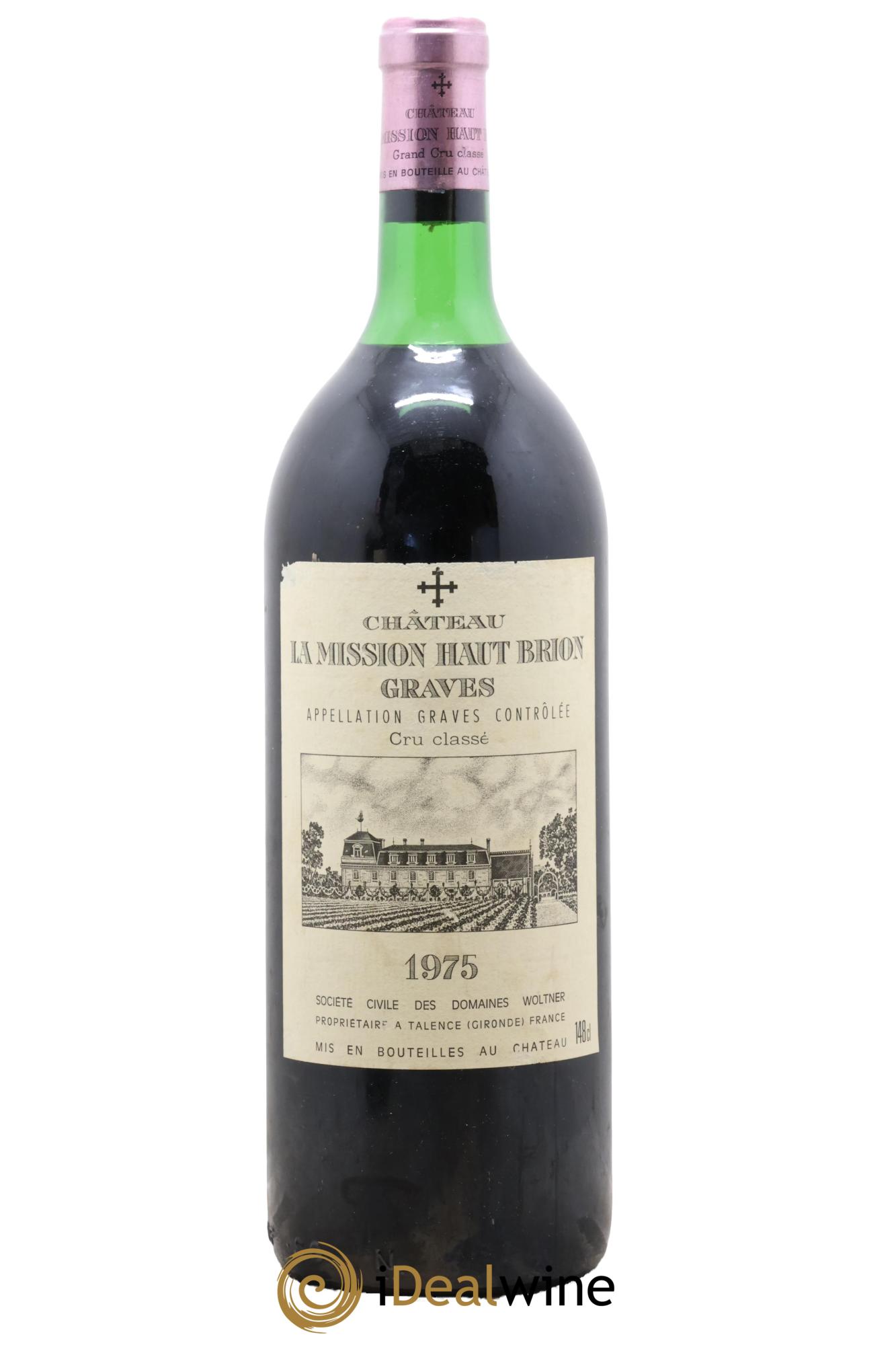 Château la Mission Haut-Brion Cru Classé de Graves 1975 - Lot of 1 magnum - 0