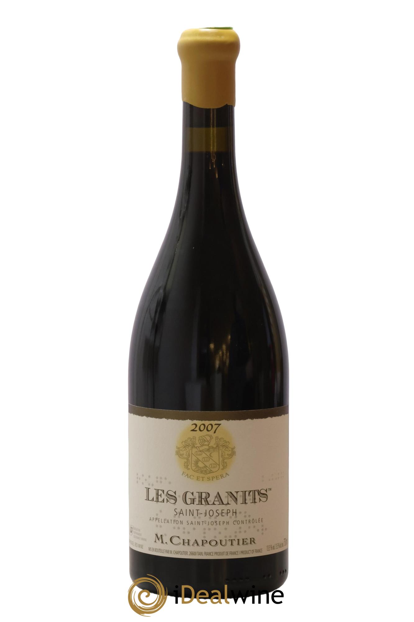Saint-Joseph Les Granits Chapoutier 2007 - Lot de 1 bouteille - 0