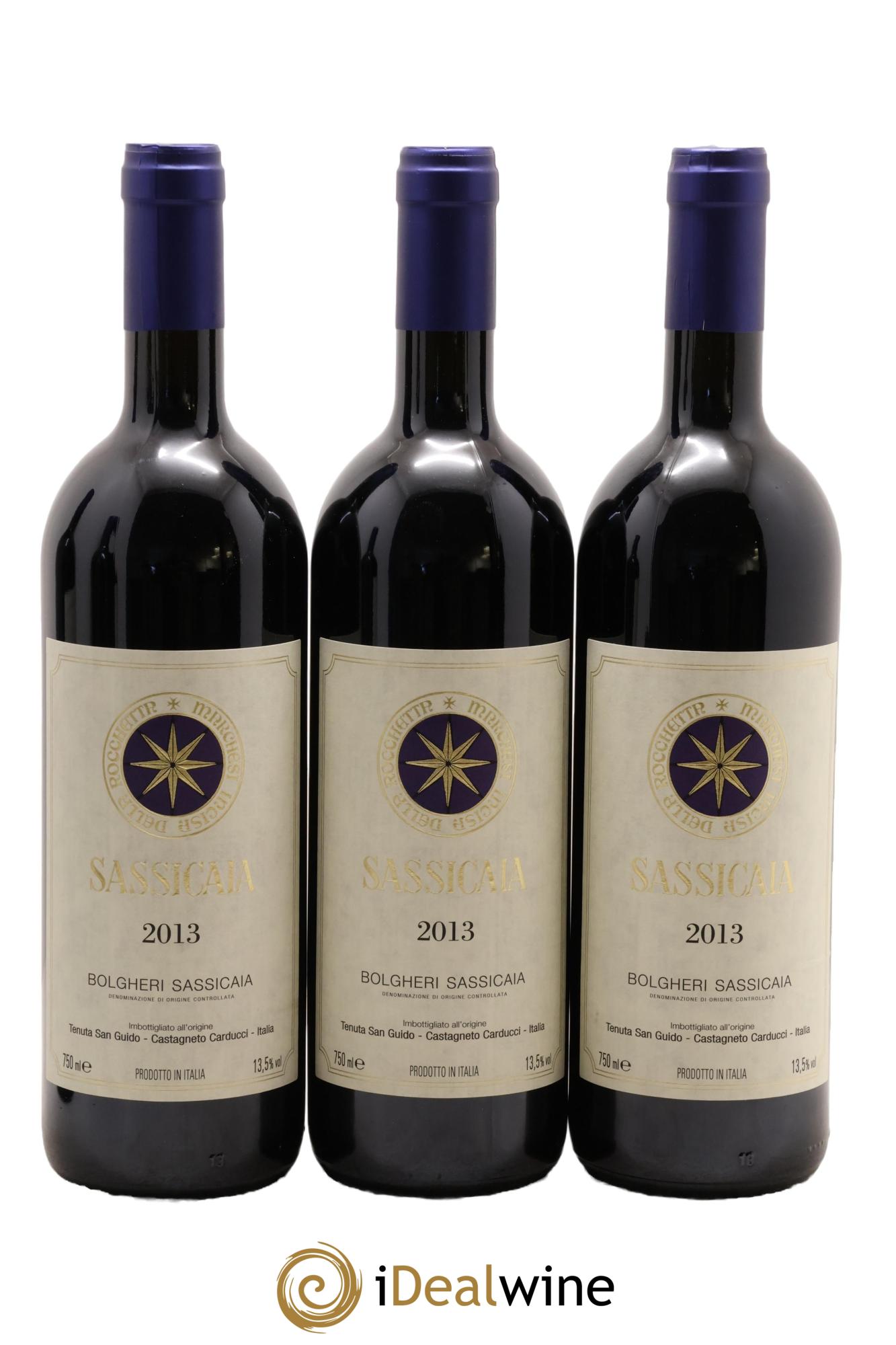 Bolgheri DOC Sassicaia Tenuta San Guido 2013 - Lot de 12 bouteilles - 1