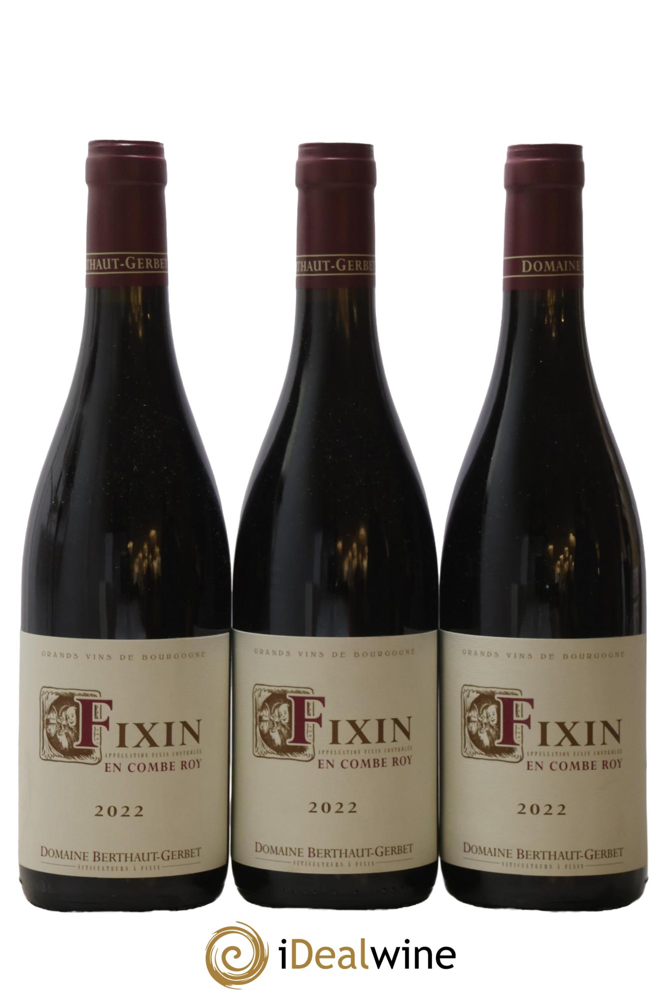 Fixin En Combre Roy Berthaut Gerbet (Domaine) 2022 - Lot of 3 bottles - 0