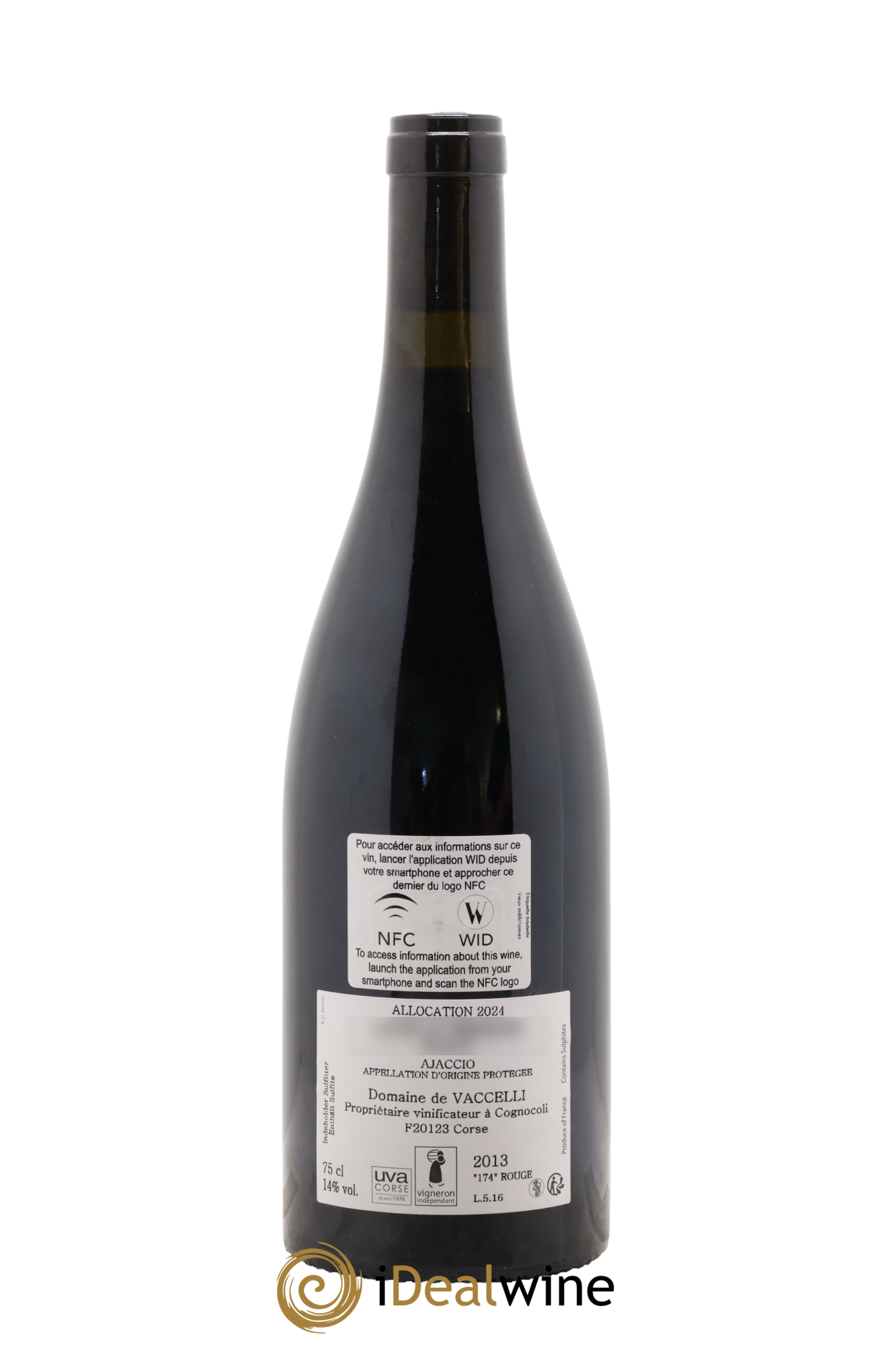 Ajaccio Granit 174 Vaccelli 2013 - Lot of 1 bottle - 1