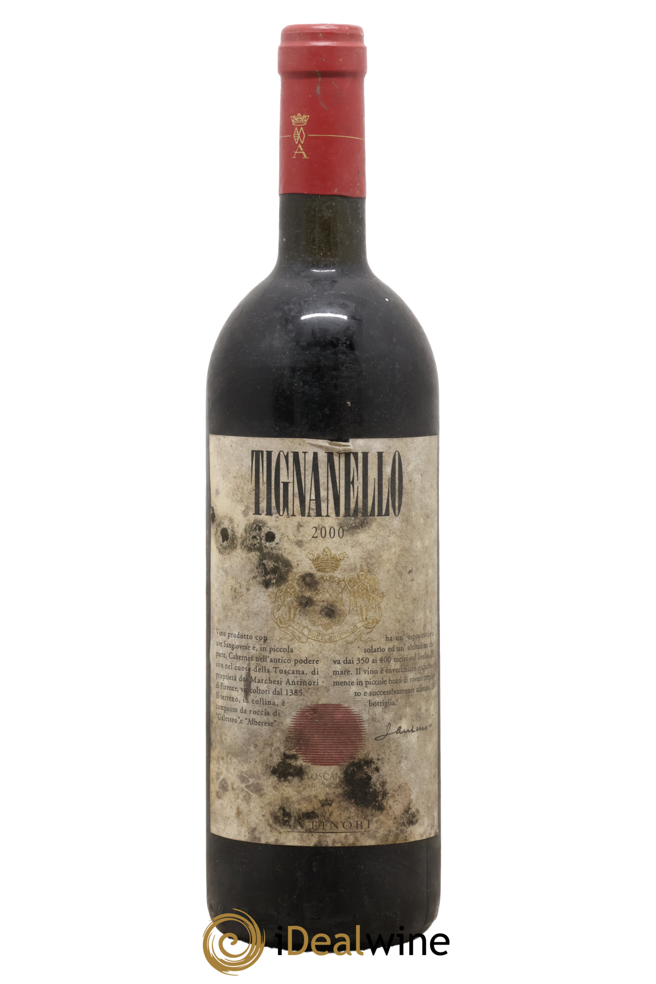 Toscana IGT Tignanello Tenuta Tignanello - Marchesi Antinori 2000 - Lot de 1 bouteille - 0