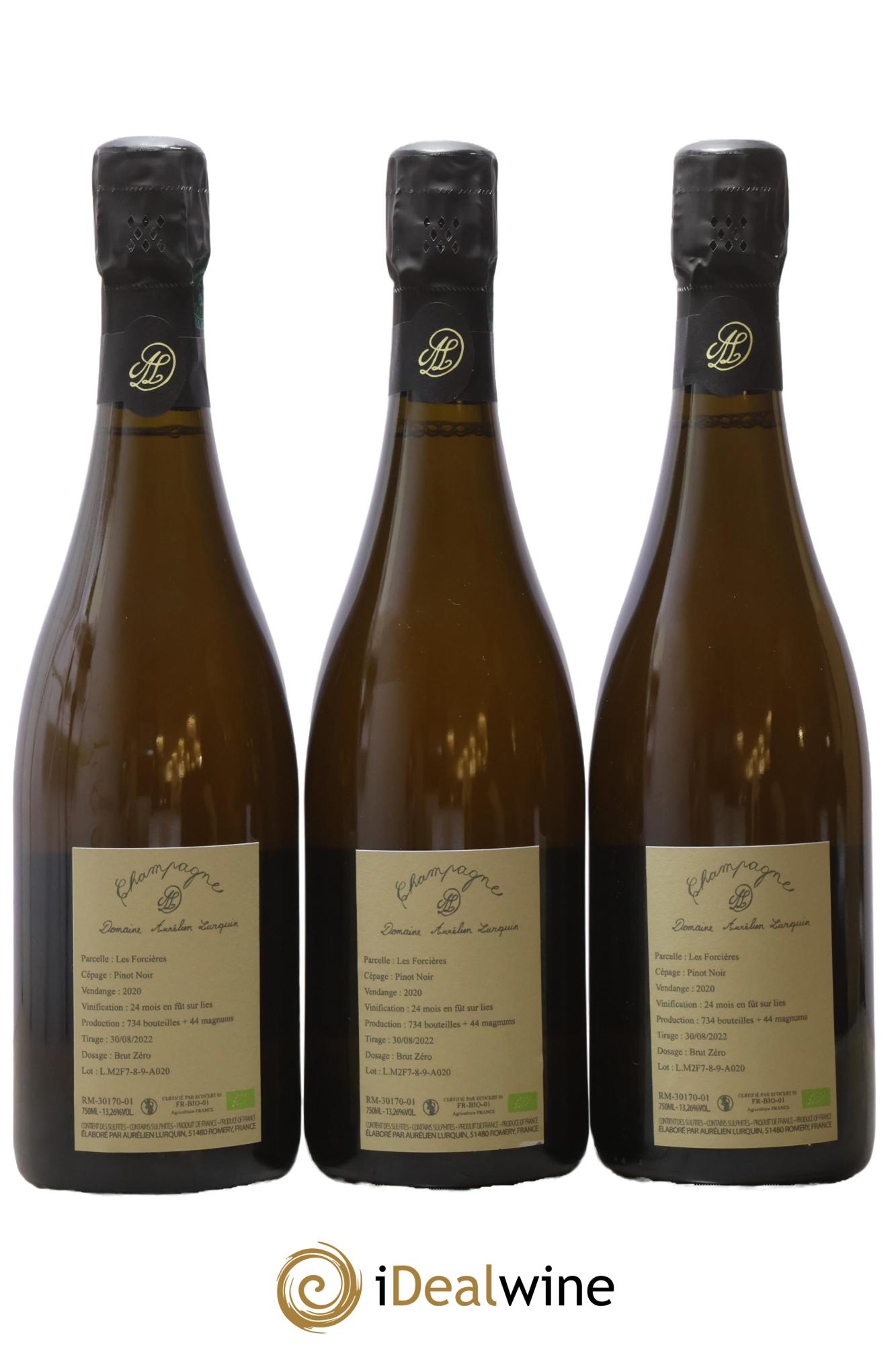 Pinot Noir Les Forcières Aurélien Lurquin 2020 - Lotto di 3 bottiglie - 1