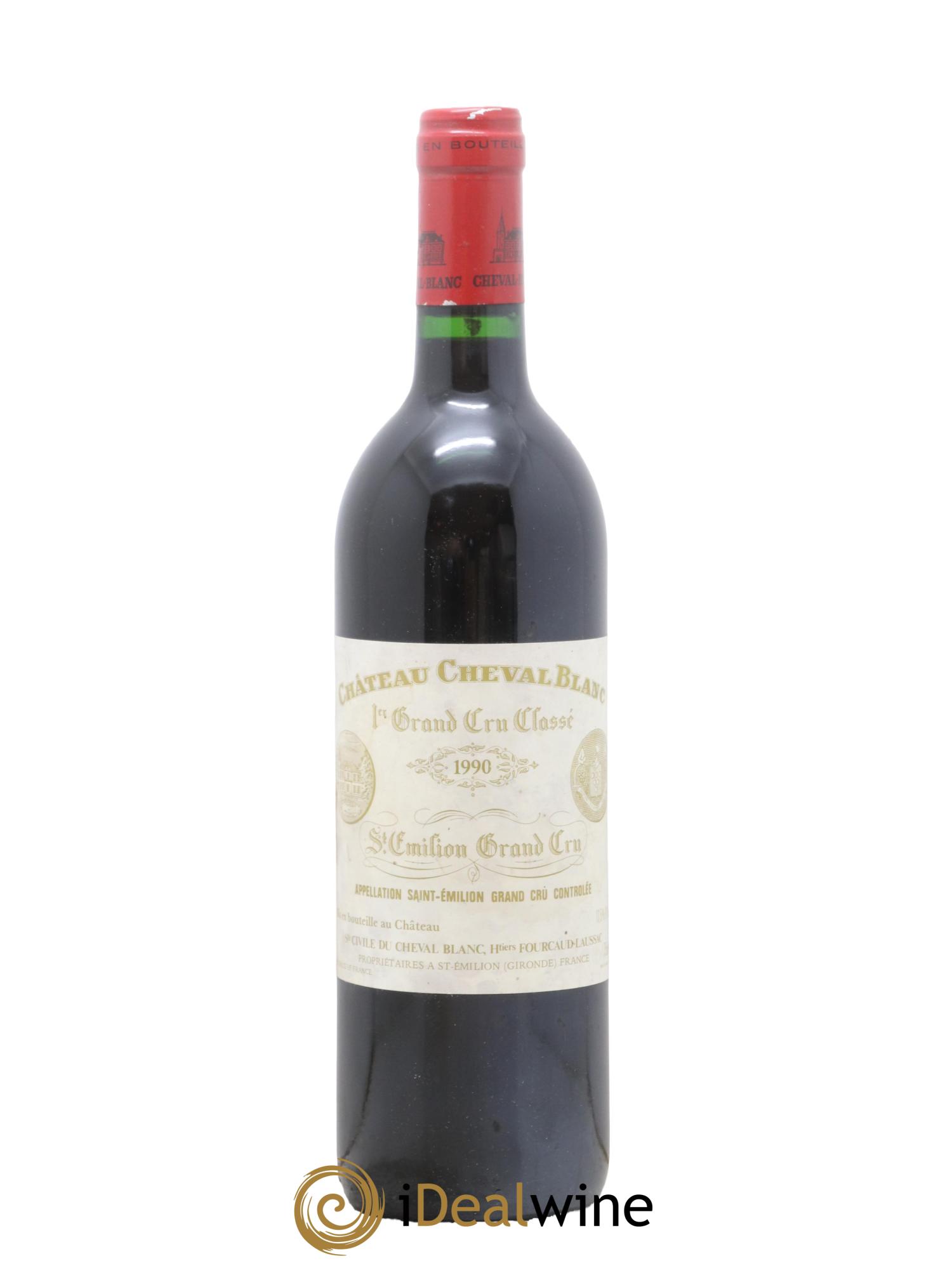 Château Cheval Blanc 1er Grand Cru Classé A 1990 - Lot de 1 bouteille - 0