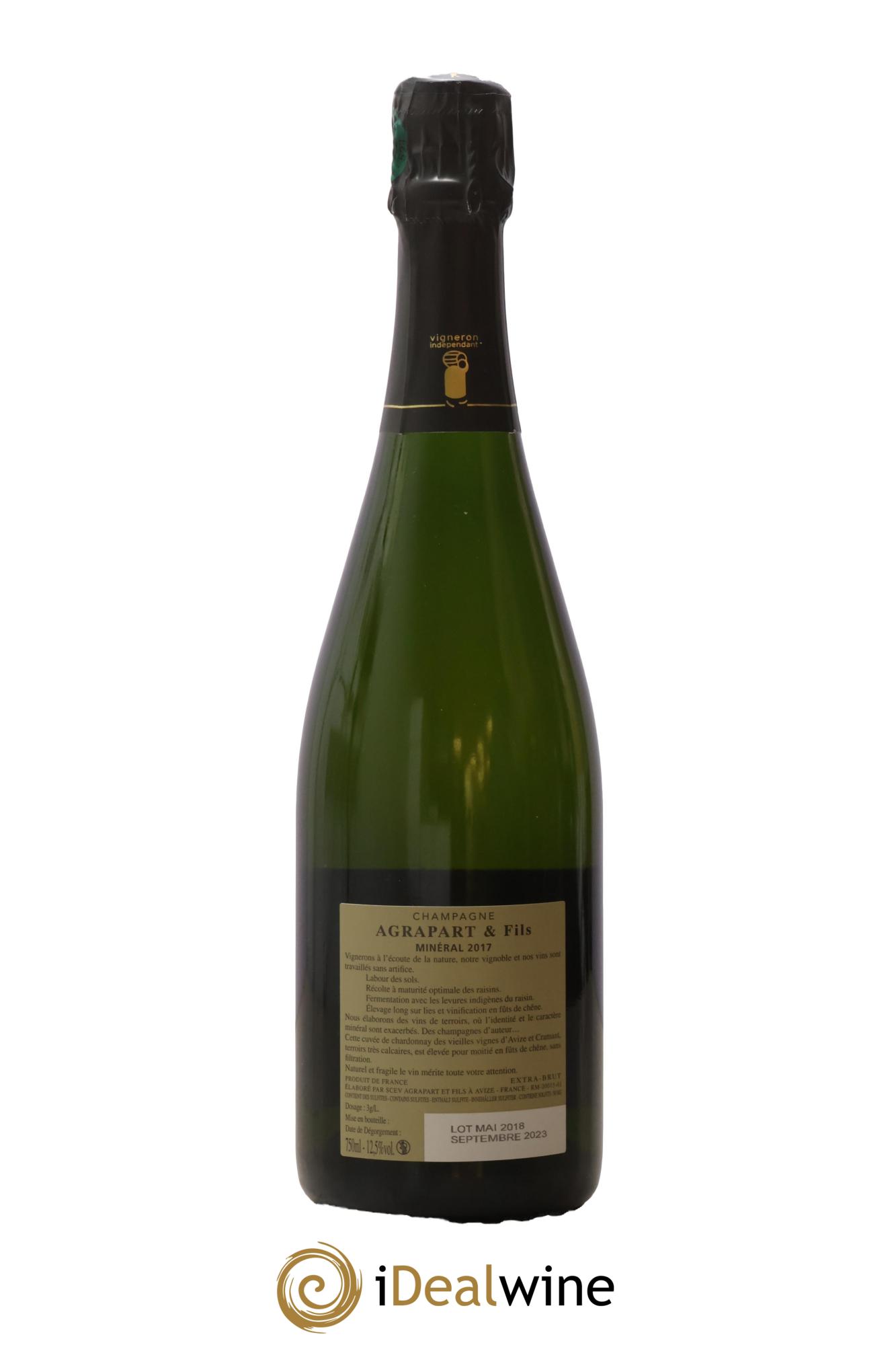 Minéral Blanc de Blancs Extra-Brut Agrapart & Fils 2017 - Lot de 1 bouteille - 1