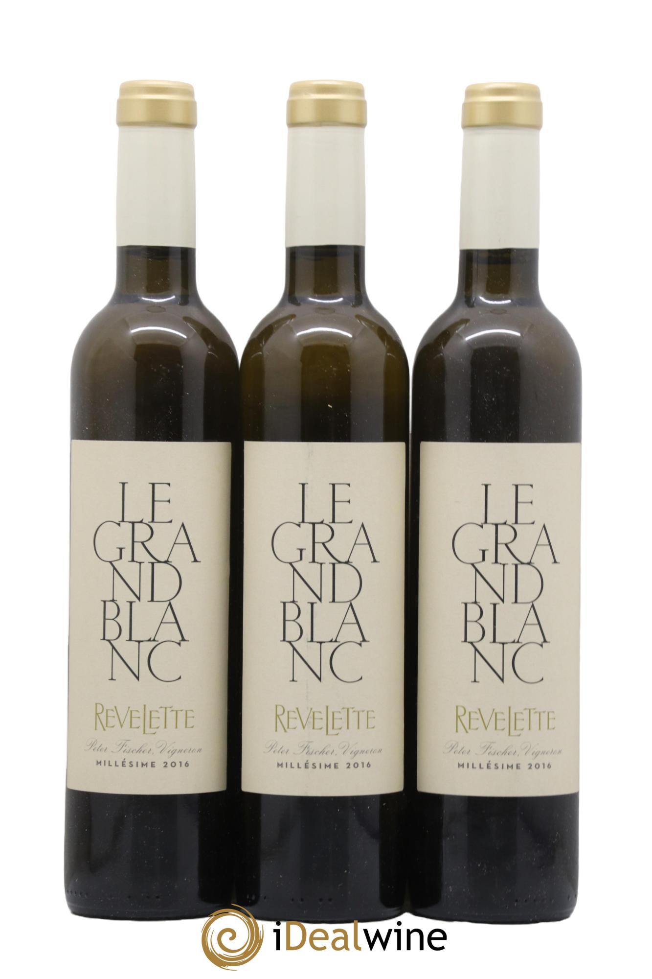 Méditerranée Château Revelette Le Grand Blanc Sandra & Peter Fischer 2016 - Lot de 3 format 50cls - 0