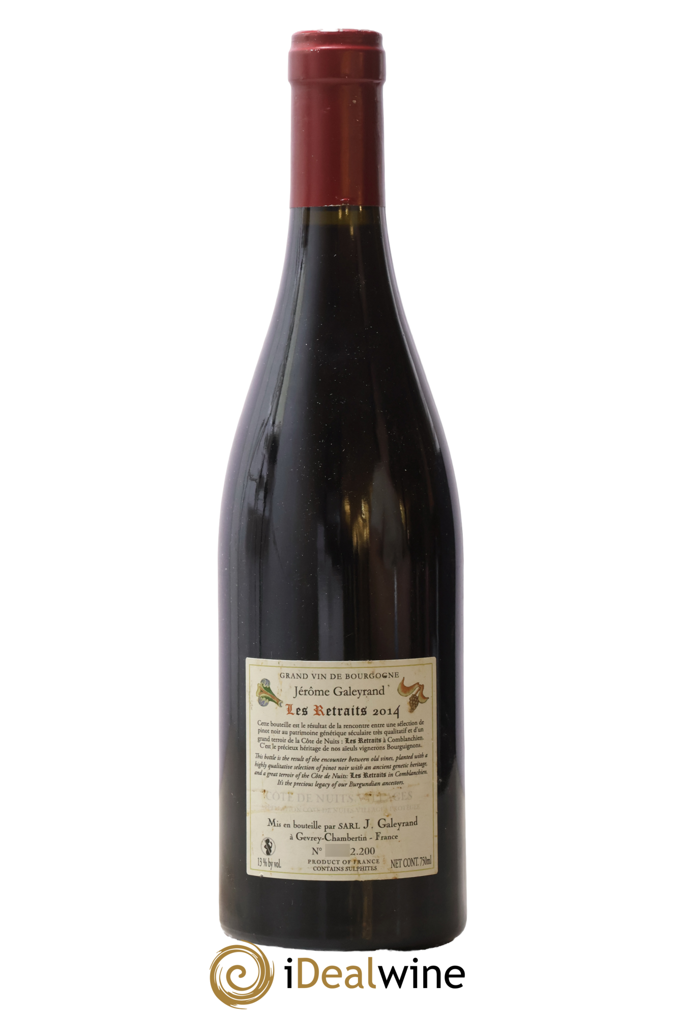 Côte de Nuits-Villages Les Retraits Jérôme Galeyrand 2014 - Posten von 1 Flasche - 1