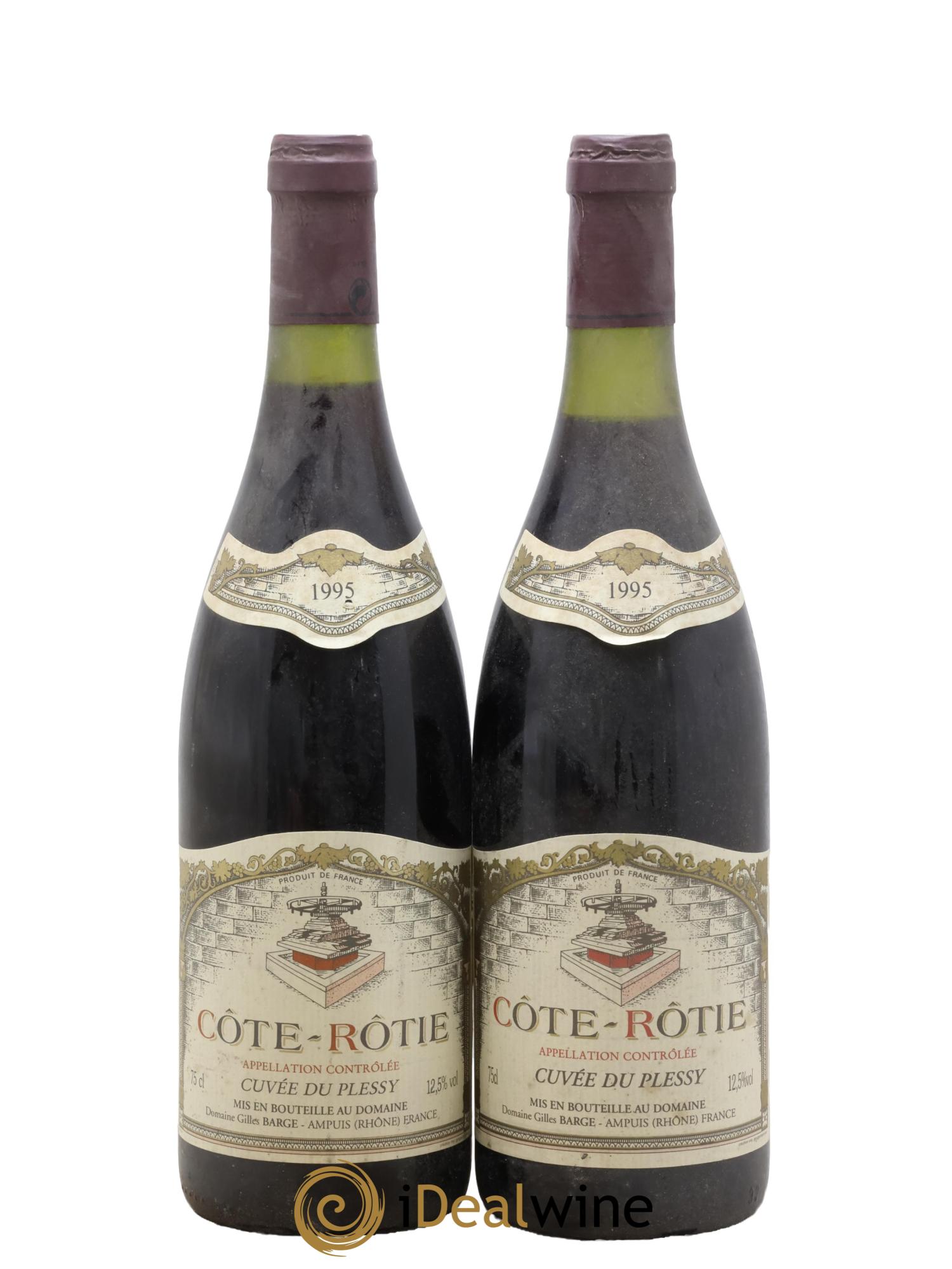 Côte-Rôtie Cuvée du Plessy Barge (Domaine) 1995 - Lot de 2 bouteilles - 0