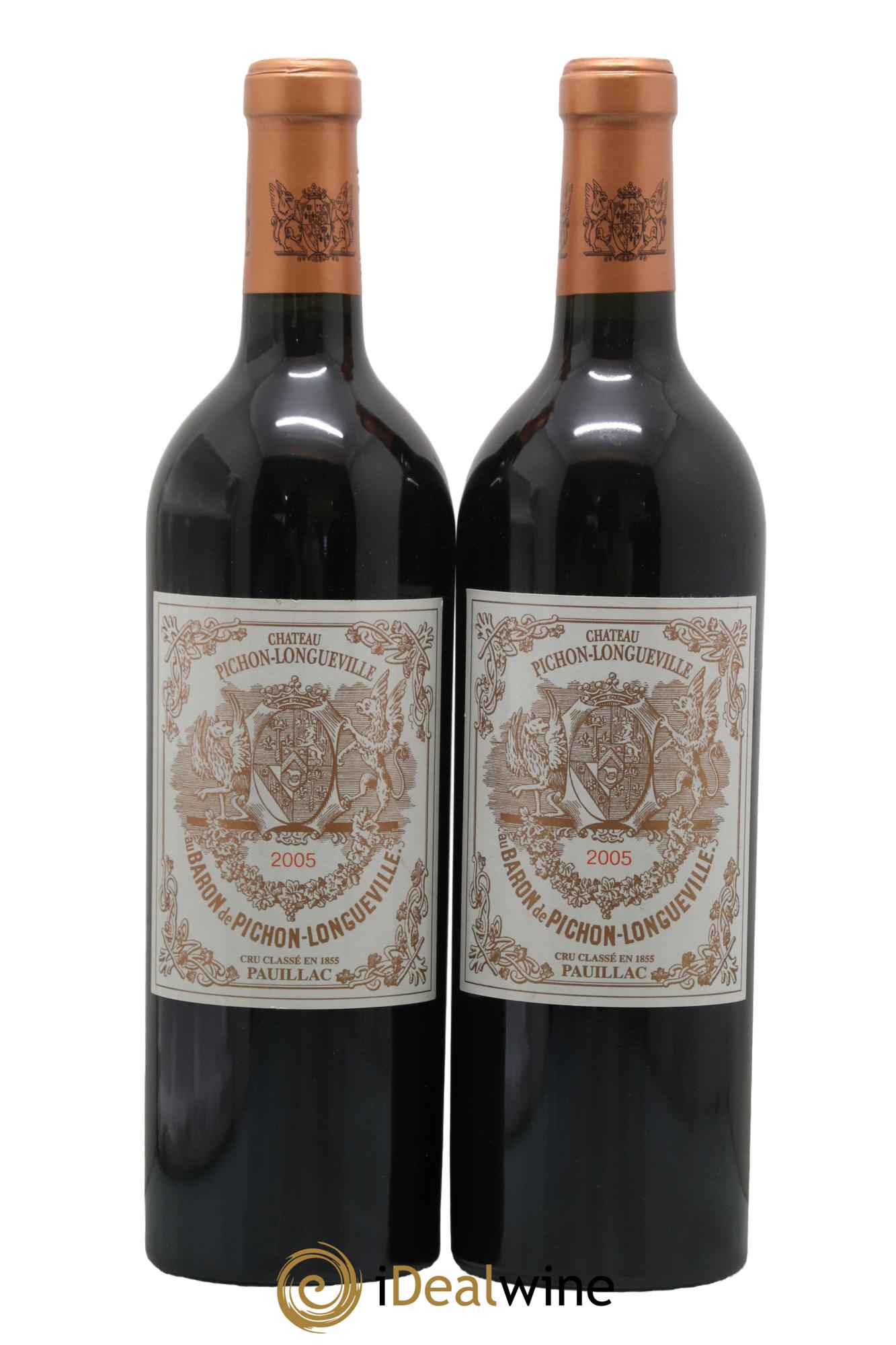Pichon Longueville Baron 2ème Grand Cru Classé 2005 - Lot de 2 bouteilles - 0