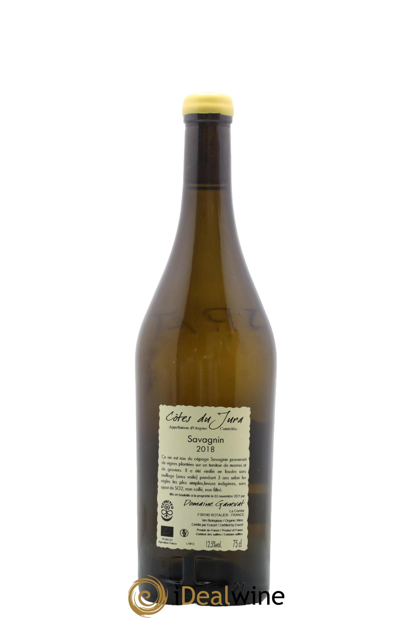 Côtes du Jura Les Grands Teppes Savagnin (sous voile) Jean-François Ganevat (Domaine) 2018 - Lot de 1 bouteille - 1