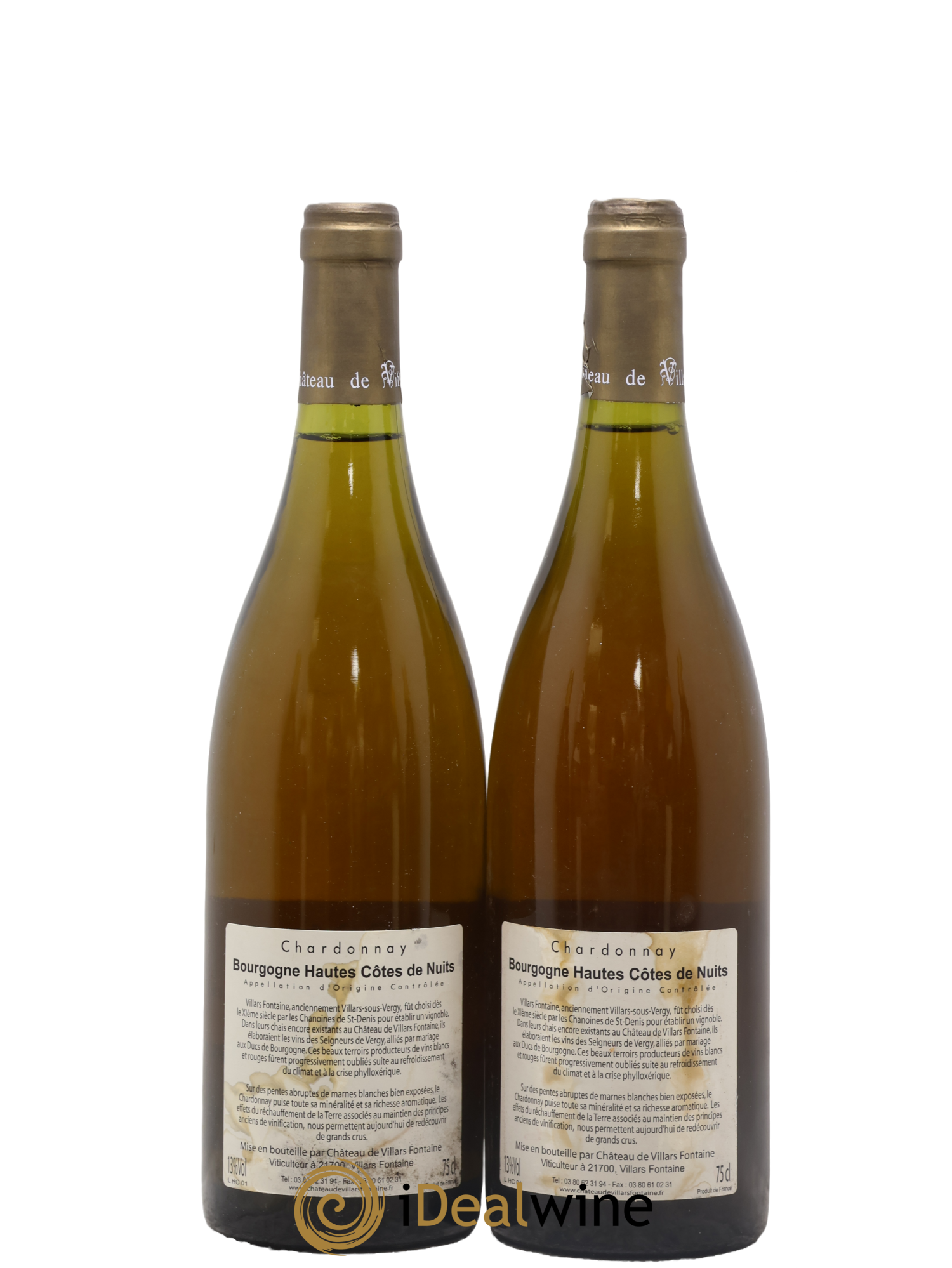 Hautes-Côtes de Nuits Le Rouard Château de Villars Fontaine 2004 - Lot of 2 bottles - 1