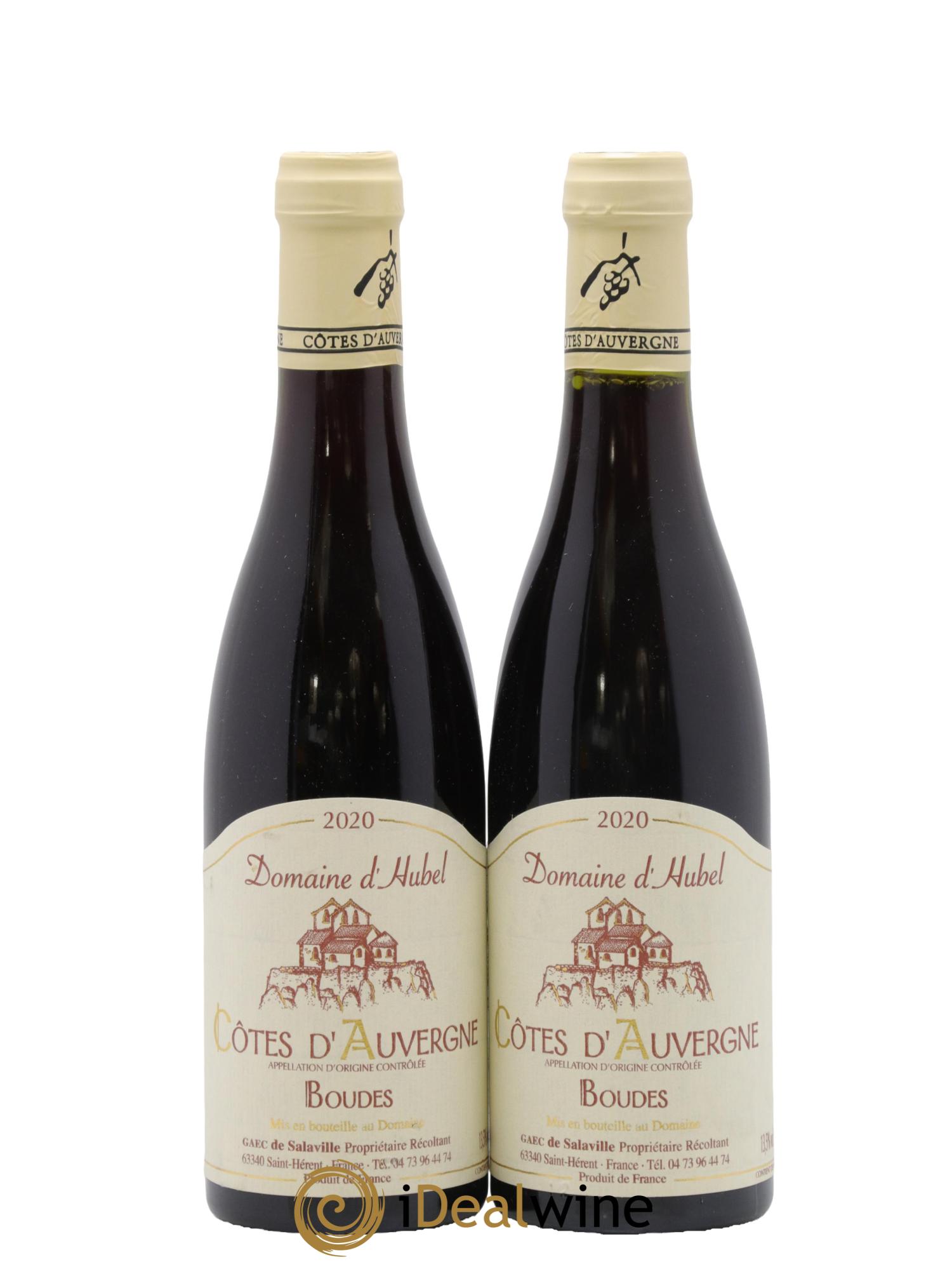 Côtes d'Auvergne Boudes Domaine d' Hubel 2020 - Lot de 2 demi bouteilles - 0