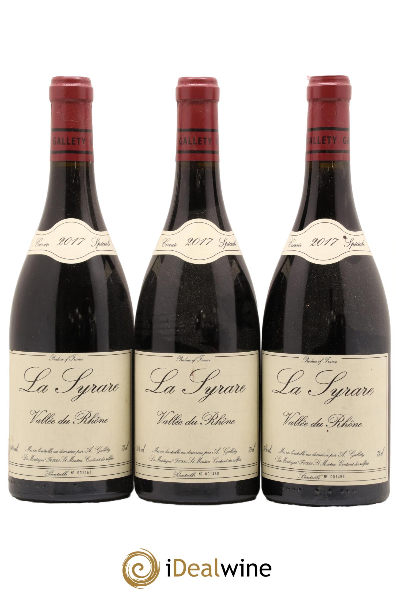Côtes du Vivarais La Syrare Gallety (Domaine) 2017 - Lot de 3 bouteilles - 0