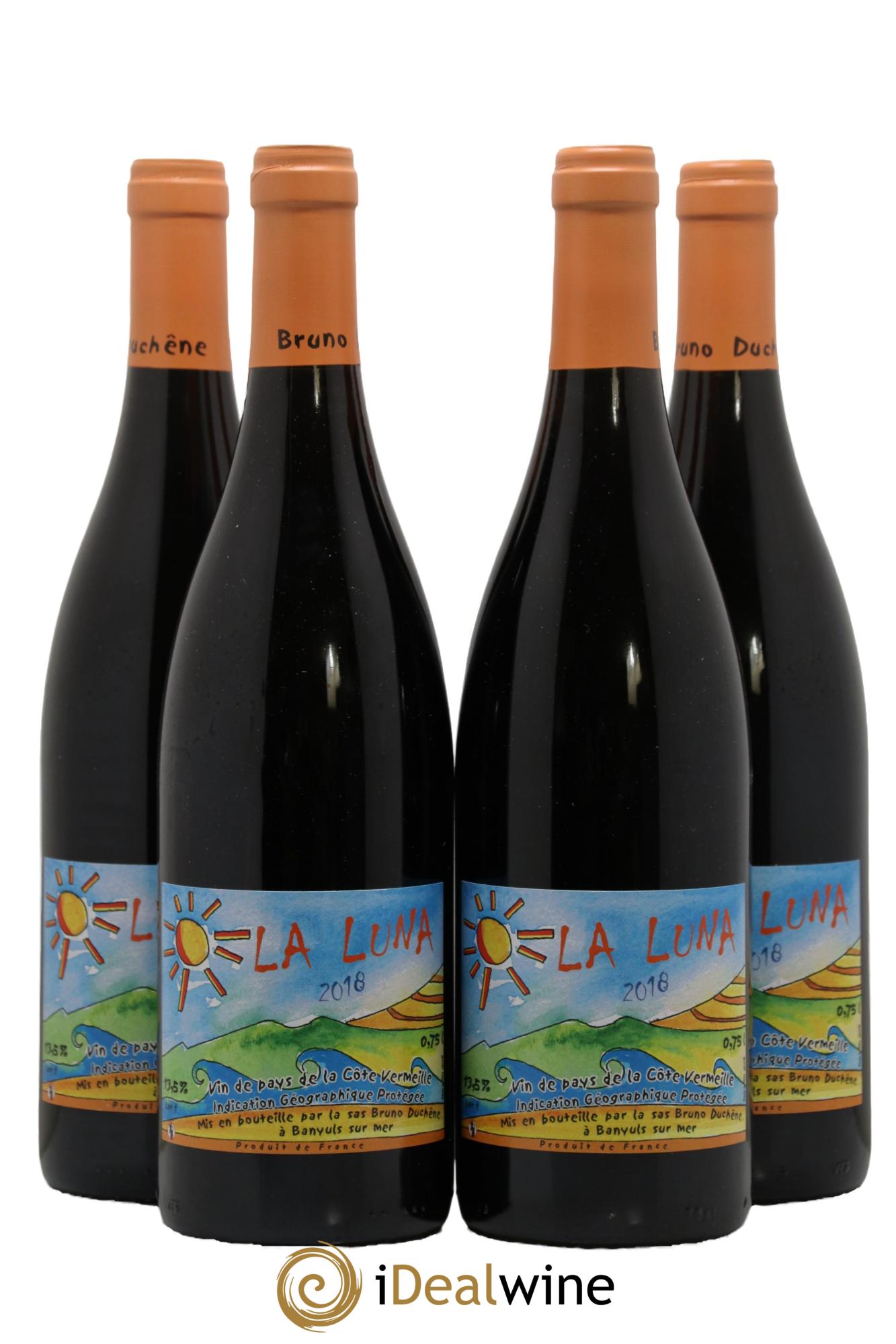 Languedoc Vin de Pays de la Côte Vermeille La Luna Domaine Bruno Duchêne 2018 - Lot de 4 bouteilles - 0
