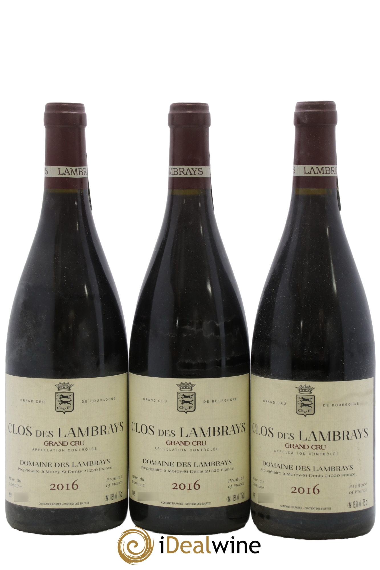 Clos des Lambrays Grand Cru Domaine des Lambrays 2016 - Lot de 3 bouteilles - 0