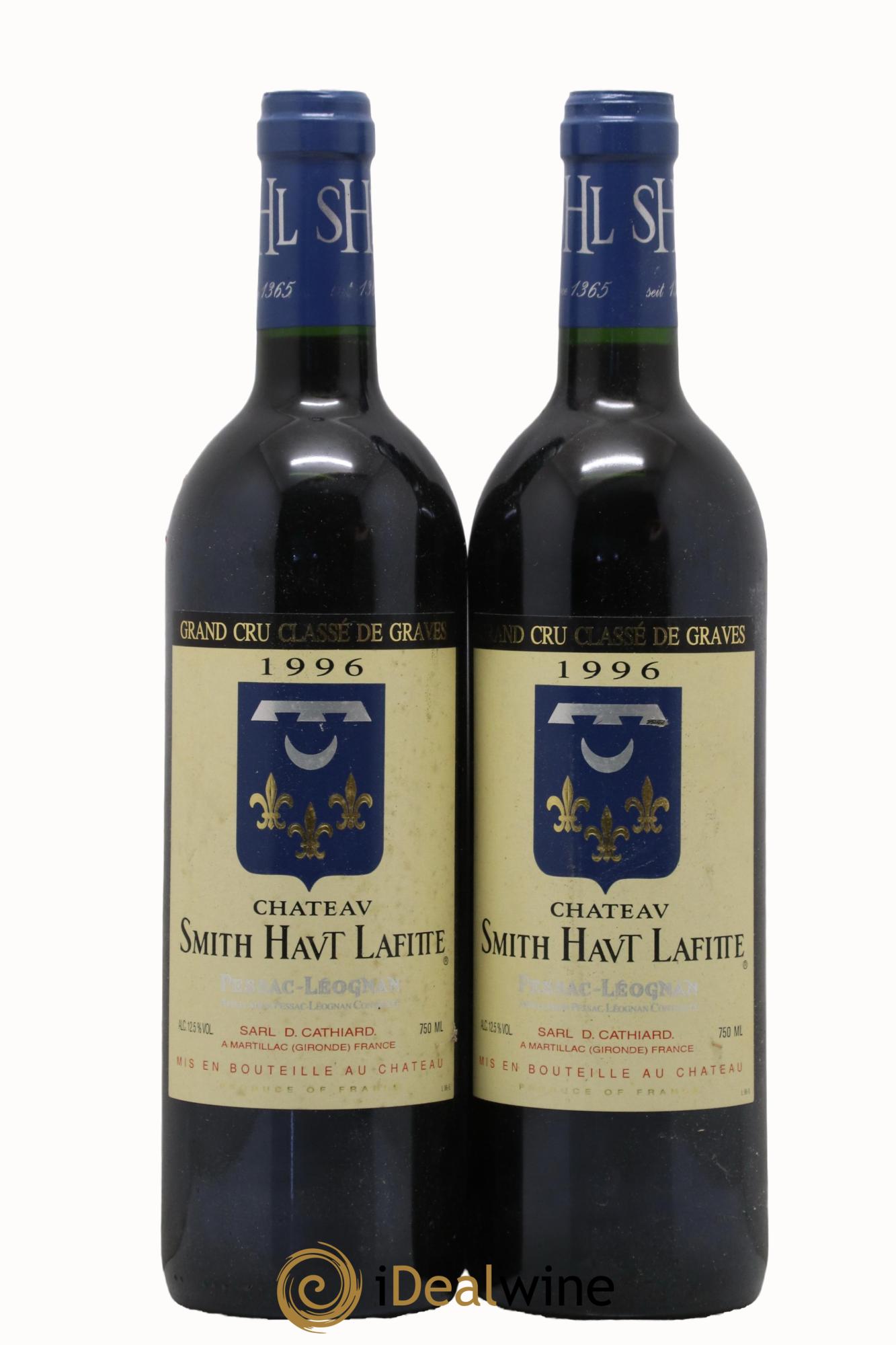 Château Smith Haut Lafitte Cru Classé de Graves 1996 - Lot de 2 bouteilles - 0