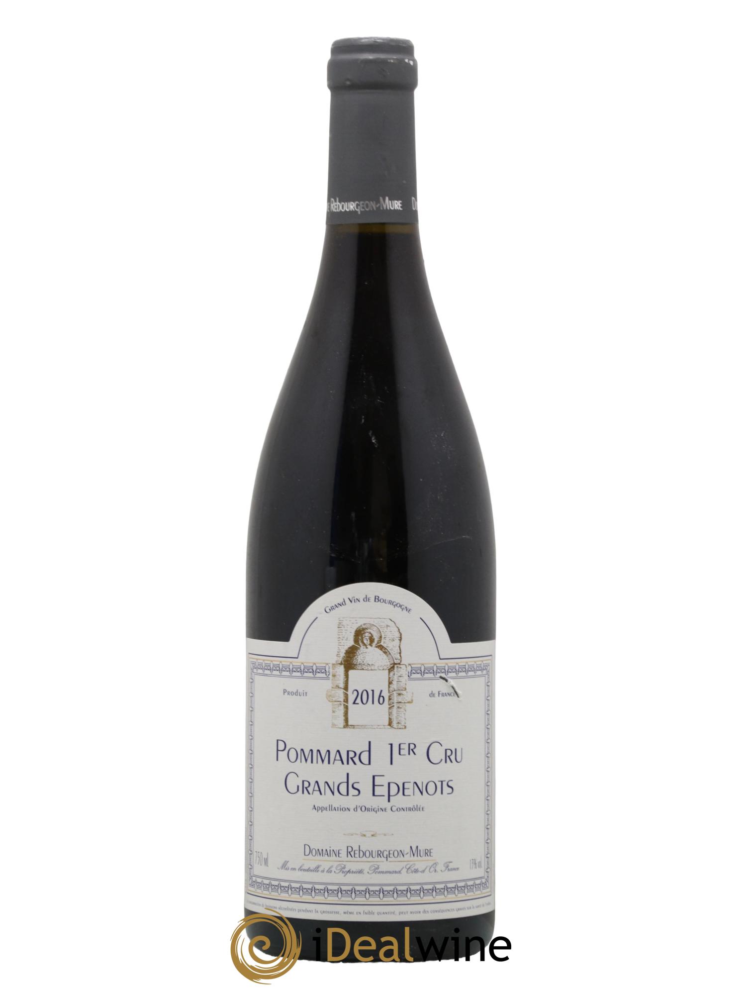 Pommard 1er Cru Grands Epenots Domaine Rebourgeon Mure 2016 - Lot de 1 bouteille - 0