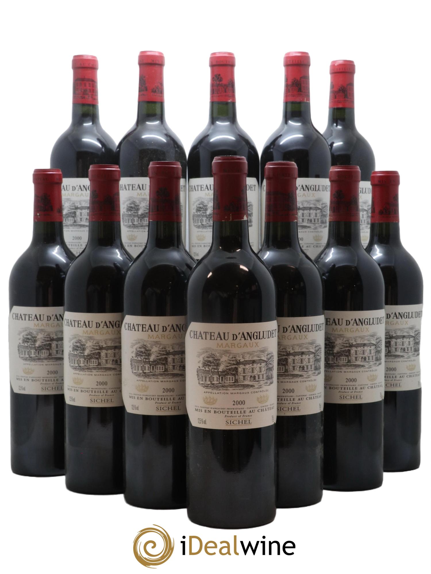 Château d' Angludet Cru Bourgeois 2000 - Lotto di 12 bottiglie - 0