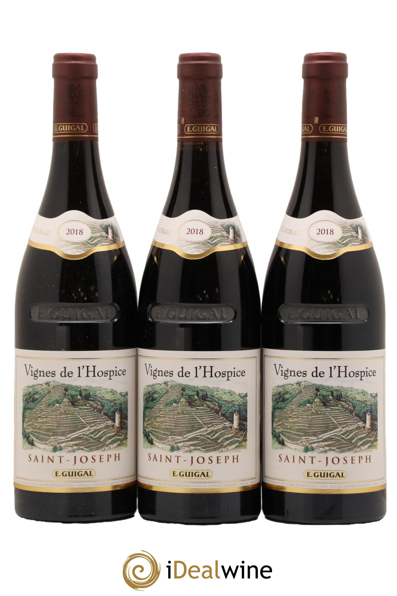 Saint-Joseph Vignes de l'Hospice Guigal 2018 - Lot de 3 bouteilles - 0