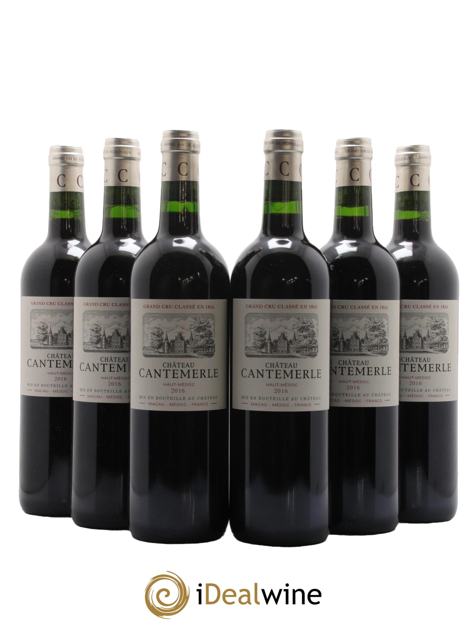 Château Cantemerle 5ème Grand Cru Classé 2016 - Lot de 6 bouteilles - 0