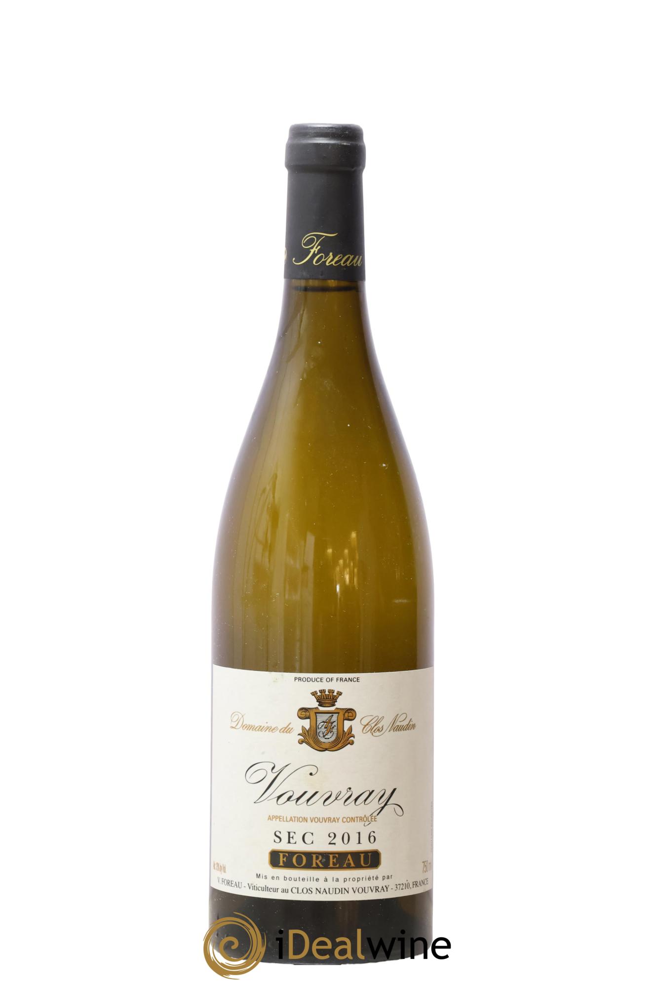 Vouvray Sec Clos Naudin - Philippe Foreau 2016 - Lot de 1 bouteille - 0
