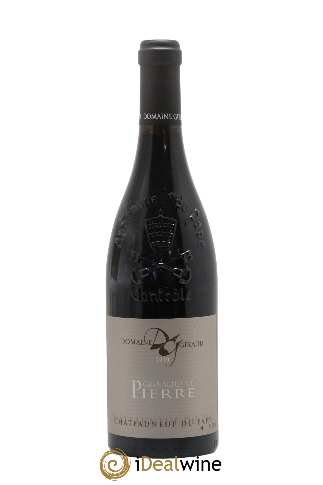 Châteauneuf-du-Pape Les Grenaches De Pierre Giraud (Domaine) 2010 - Lot de 1 bouteille - 0