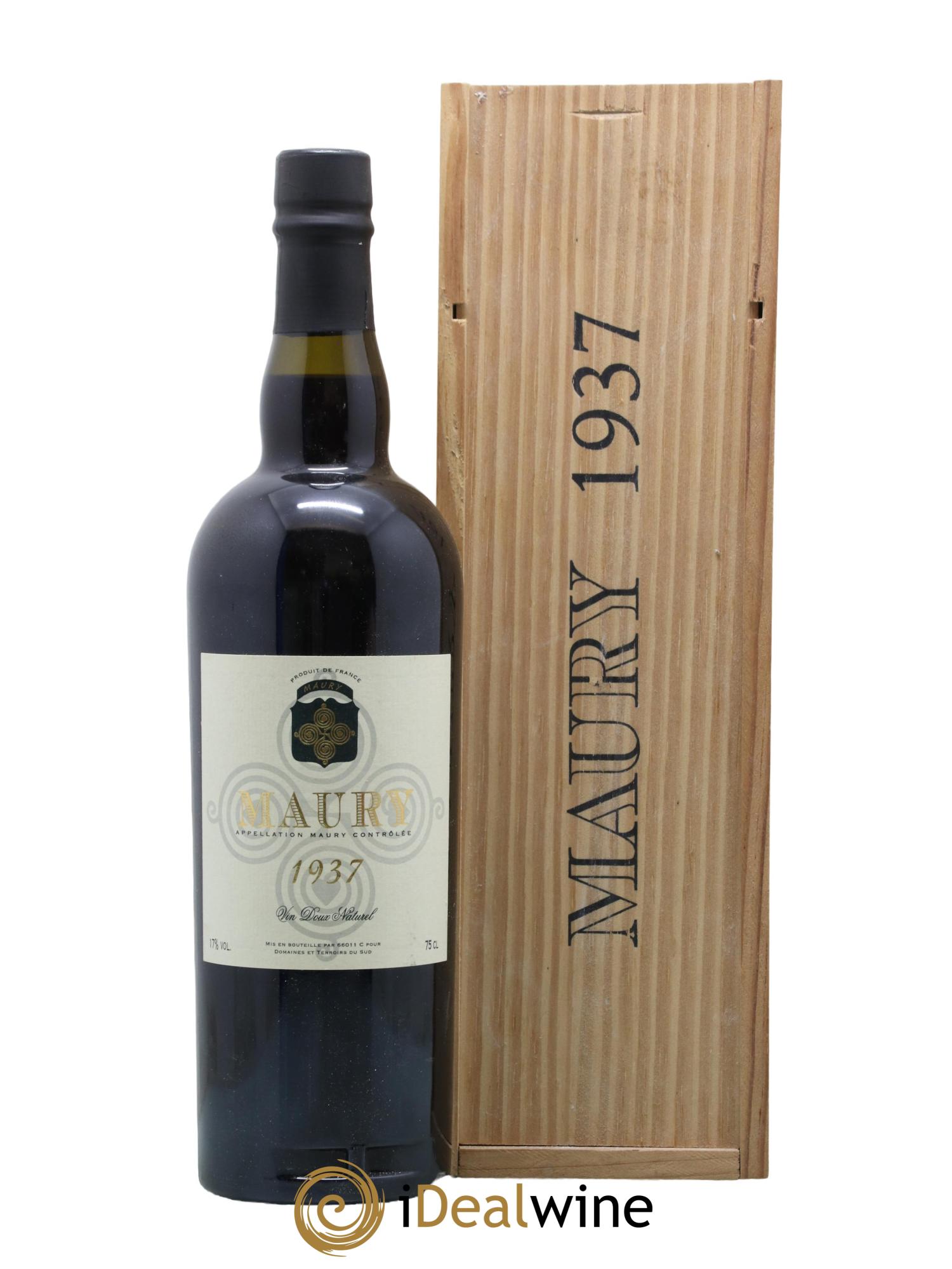 Maury Domaines et Terroirs du Sud 1937 - Lot de 1 bouteille - 0