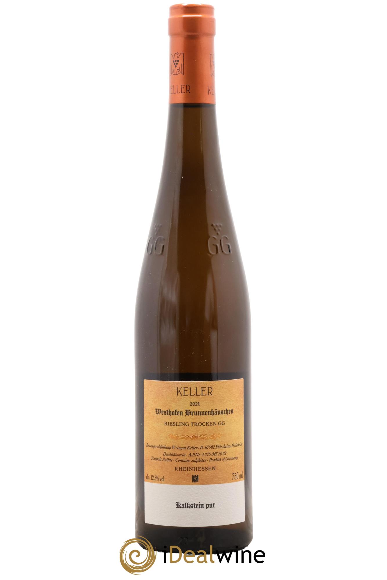 Riesling Trocken GG Abts Erde Westhofen Brunnenhäuschen Keller 2021 - Lot of 1 bottle - 1