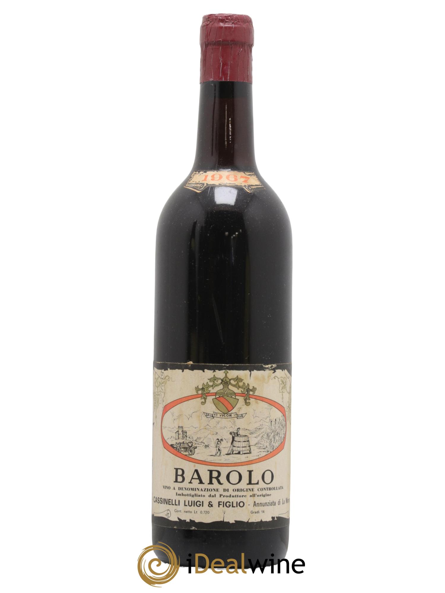 Barolo Cassinelli Luigi 1967 - Lot de 1 bouteille - 0