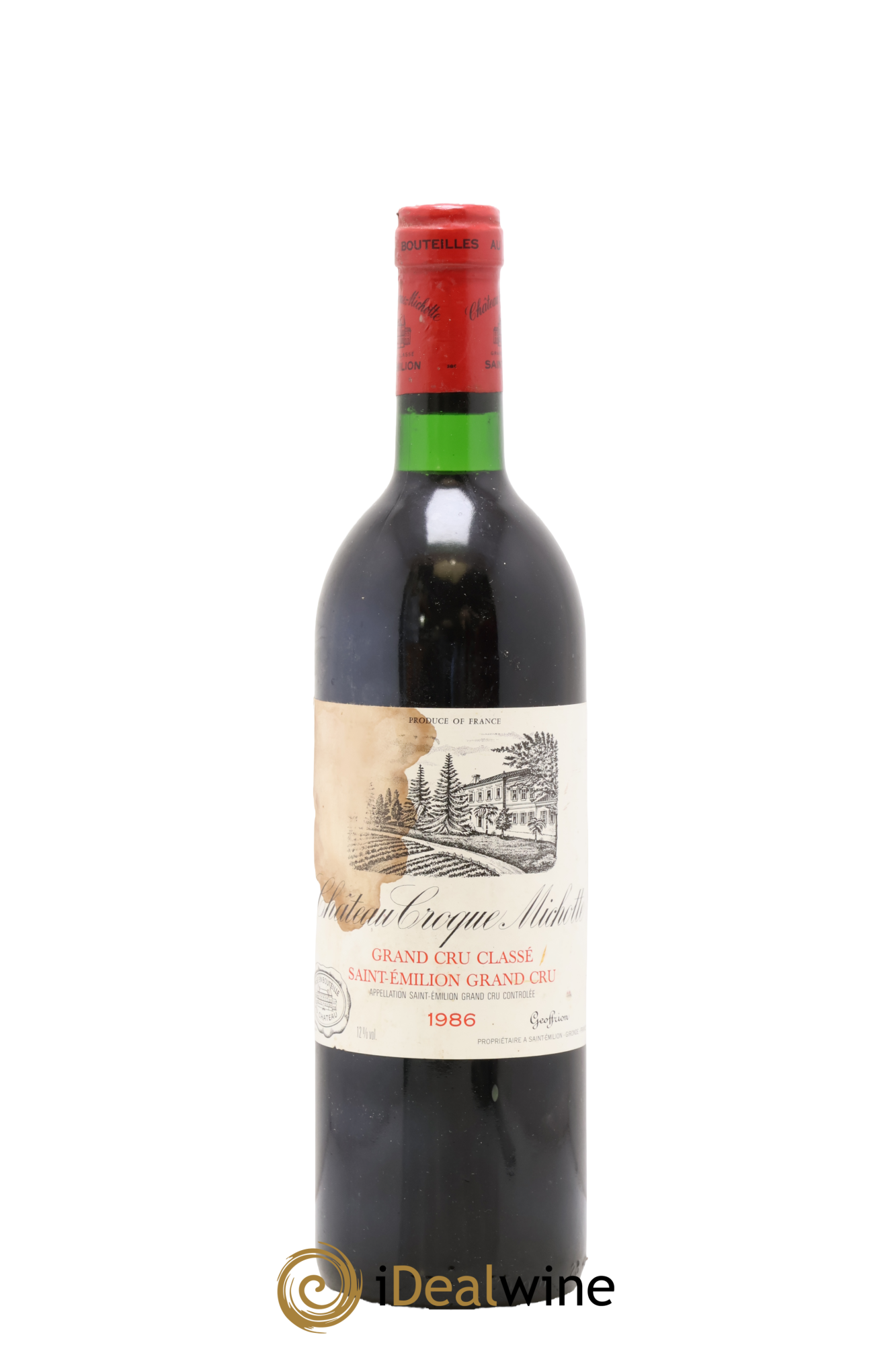 Château Croque Michotte 1986 - Lotto di 1 bottiglia - 0
