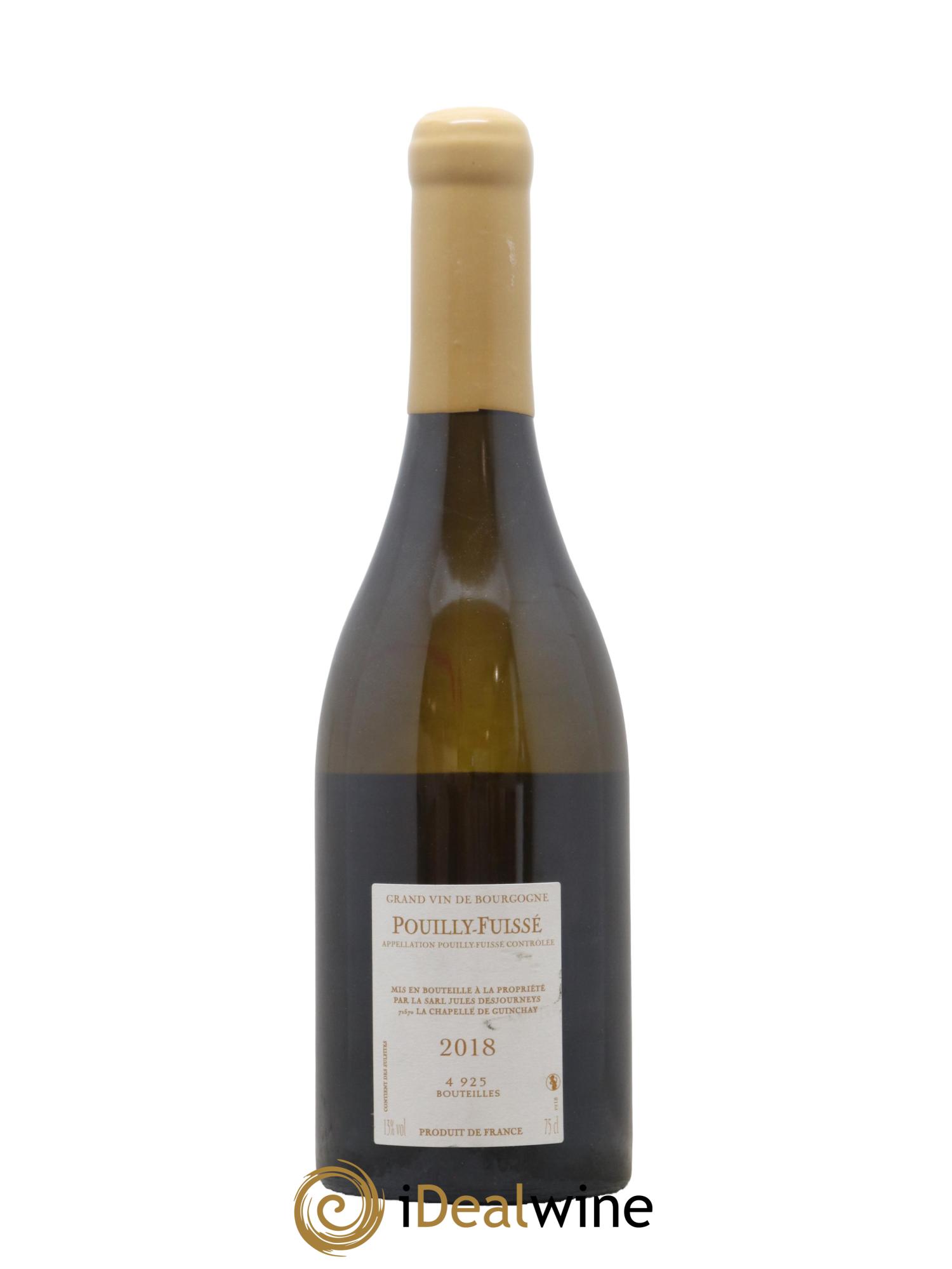 Pouilly-Fuissé Jules Desjourneys 2018 - Lot de 1 bouteille - 1