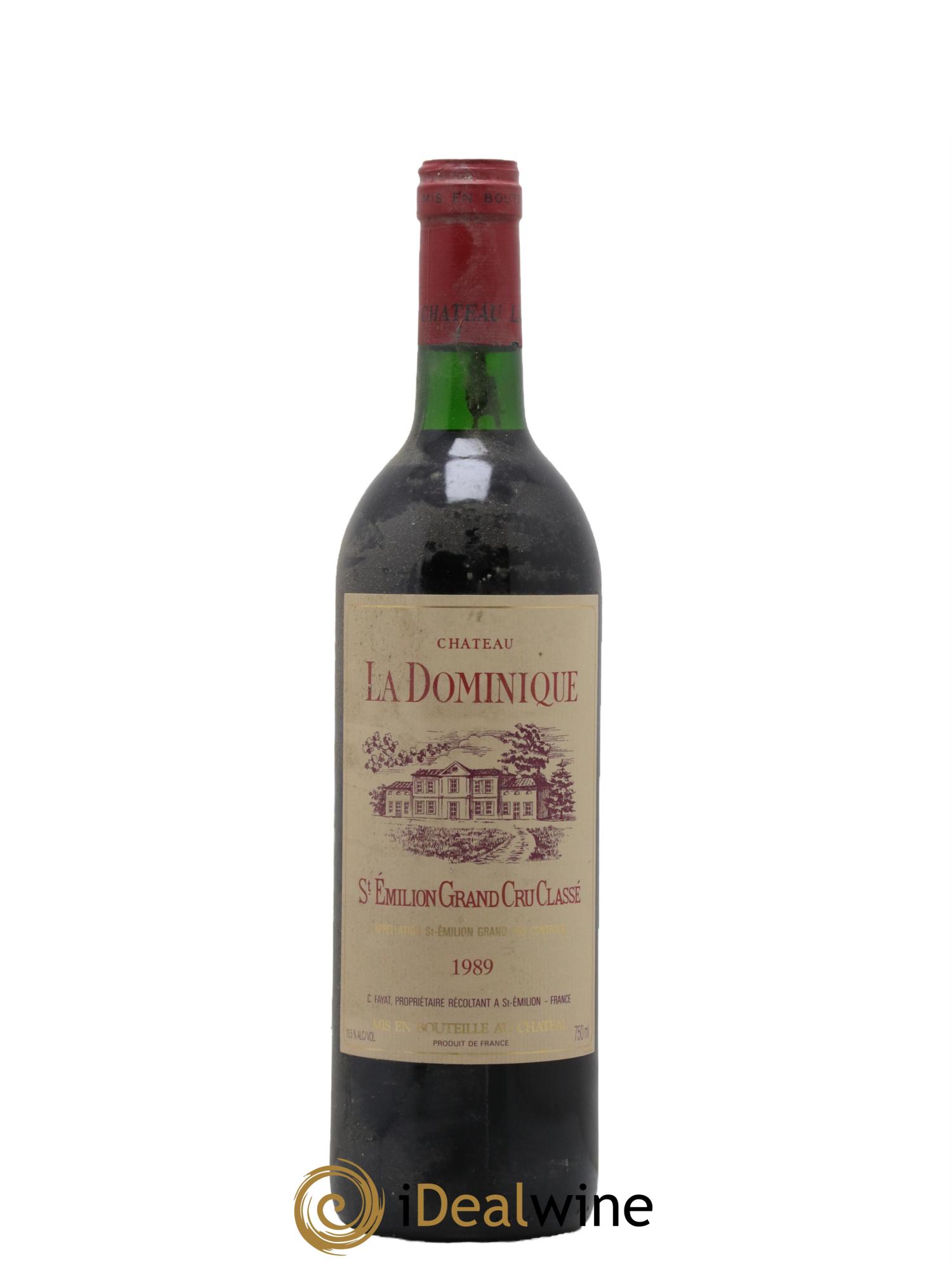 Château la Dominique Grand Cru Classé 1989 - Lot de 1 bouteille - 0