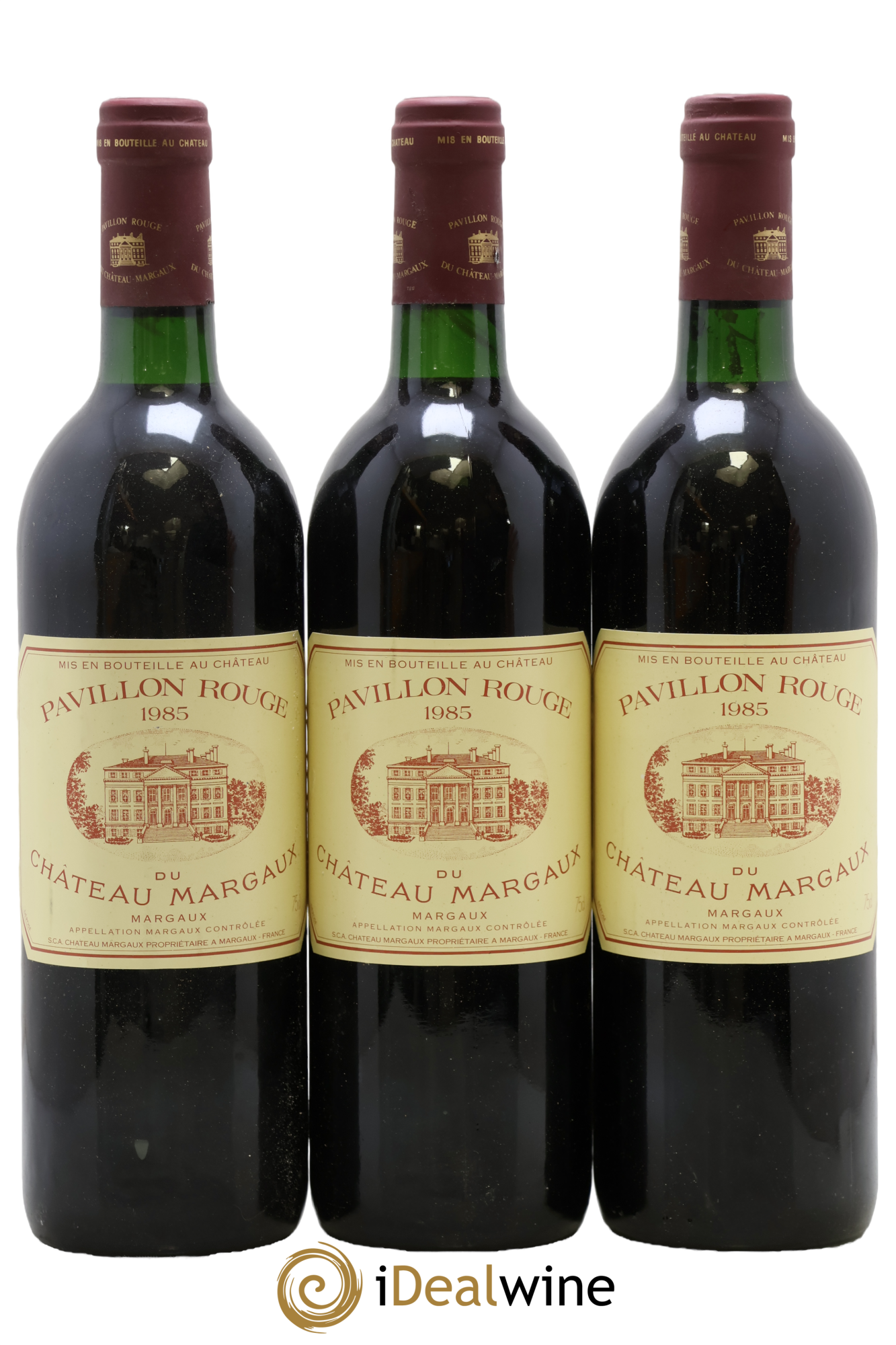 Pavillon Rouge du Château Margaux Second Vin 1985 - Lot de 3 bouteilles - 0