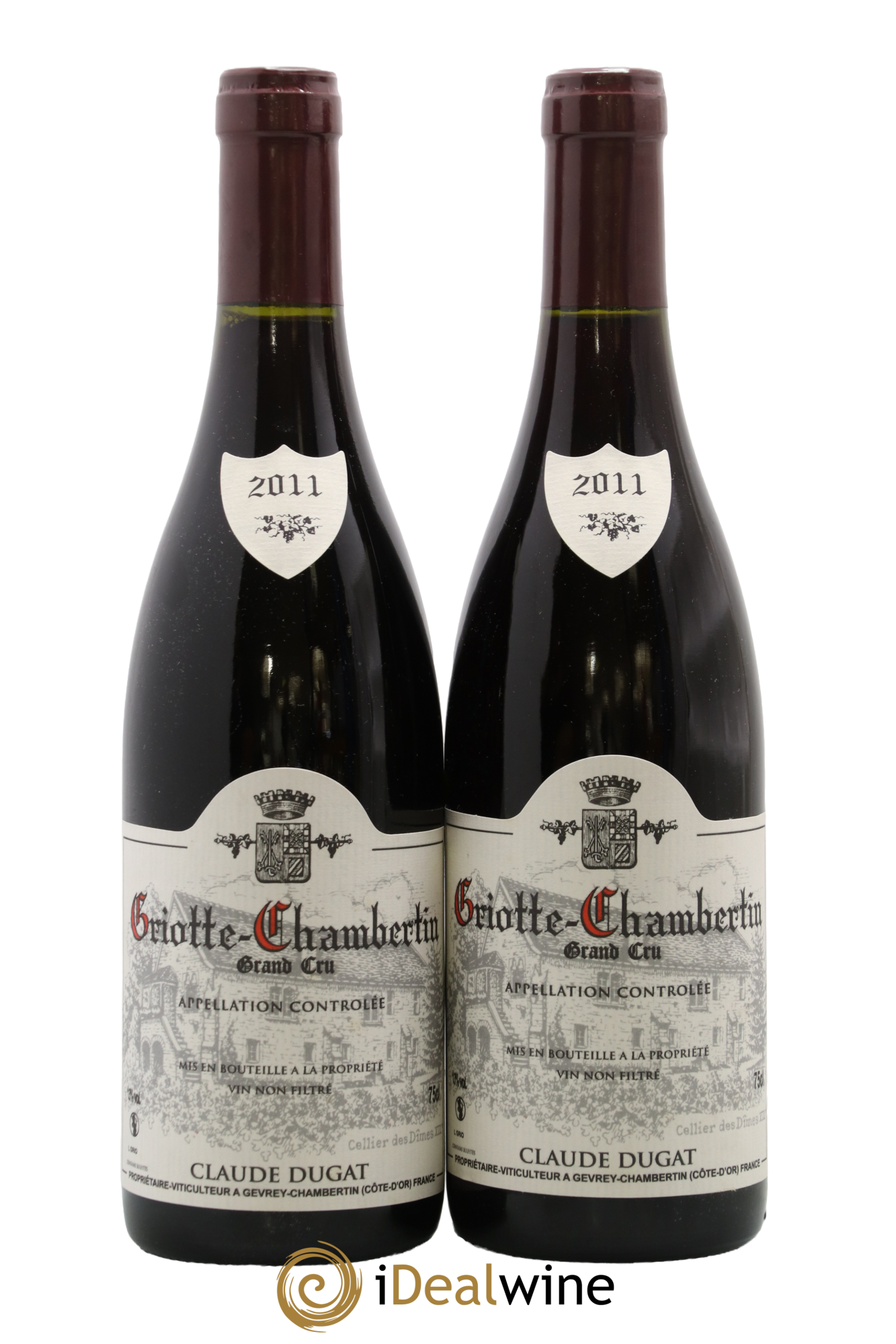 Griotte-Chambertin Grand Cru Claude Dugat 2011 - Lot of 2 bottles - 0