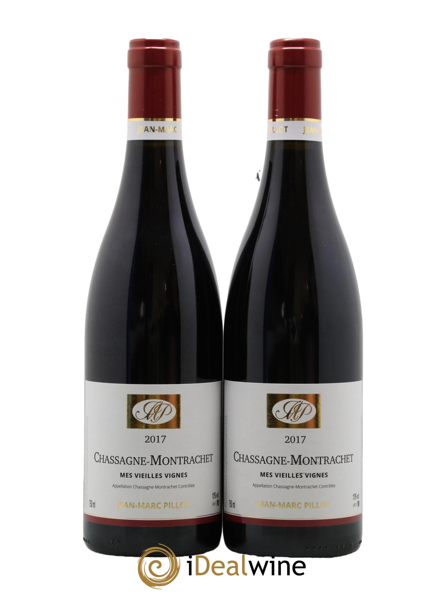Chassagne-Montrachet Vieilles Vignes Jean-Marc Pillot et Fils (Domaine) 2017 - Lot de 2 bouteilles - 0