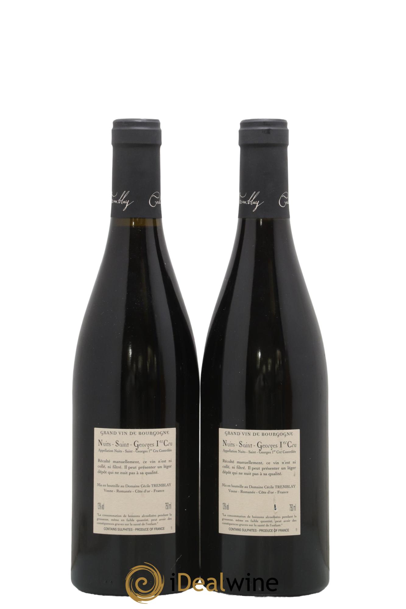 Nuits-Saint-Georges 1er Cru Les Murgers Cécile Tremblay 2012 - Lot de 2 bouteilles - 1