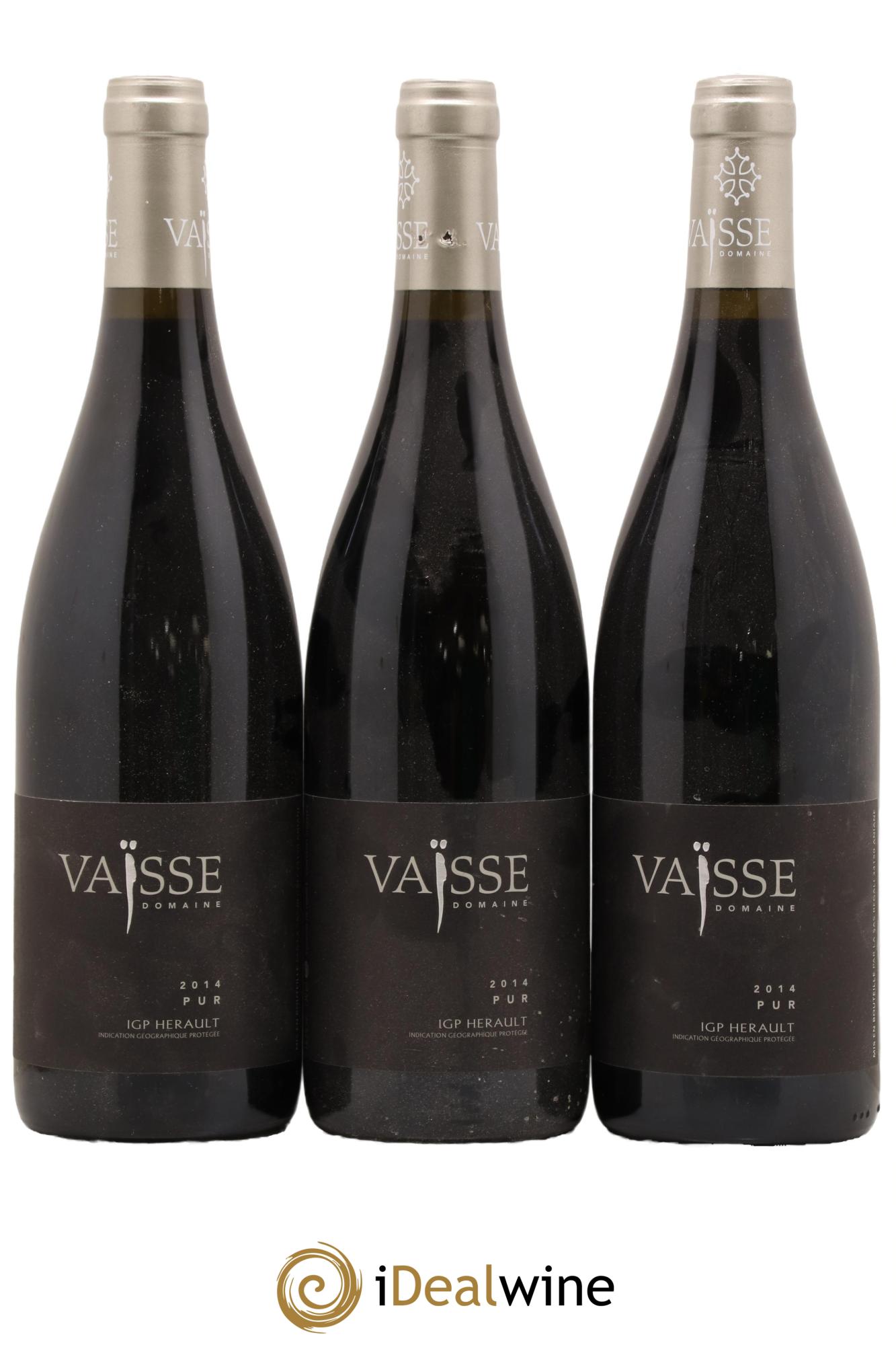 Pays d'Hérault Pur Vaisse (Domaine) 2014 - Lot de 3 bouteilles - 0